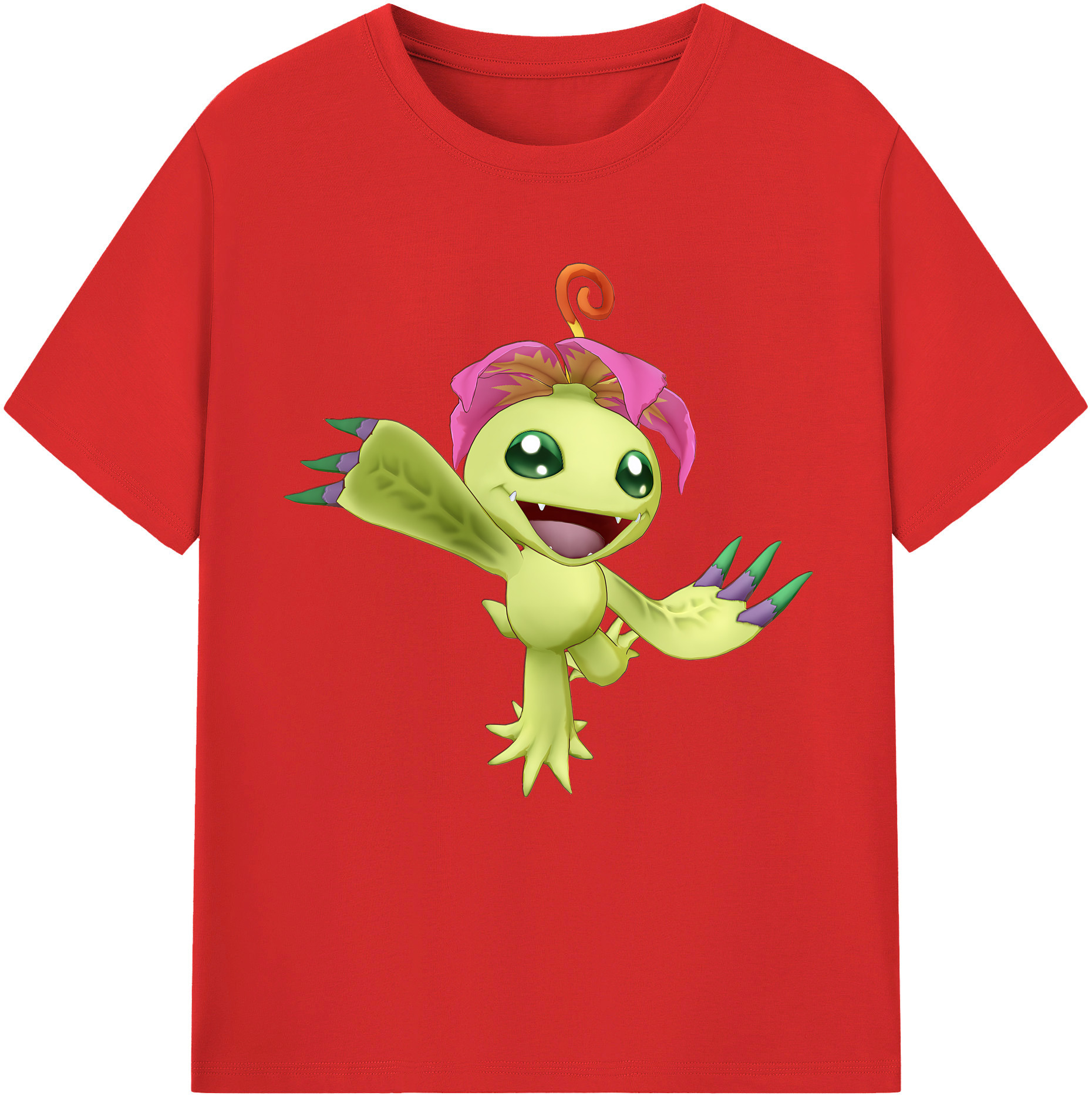 （画像用） Digimon デジタルモンスター/デジモン レディースカジュアルプリントTシャツ（綿100％）