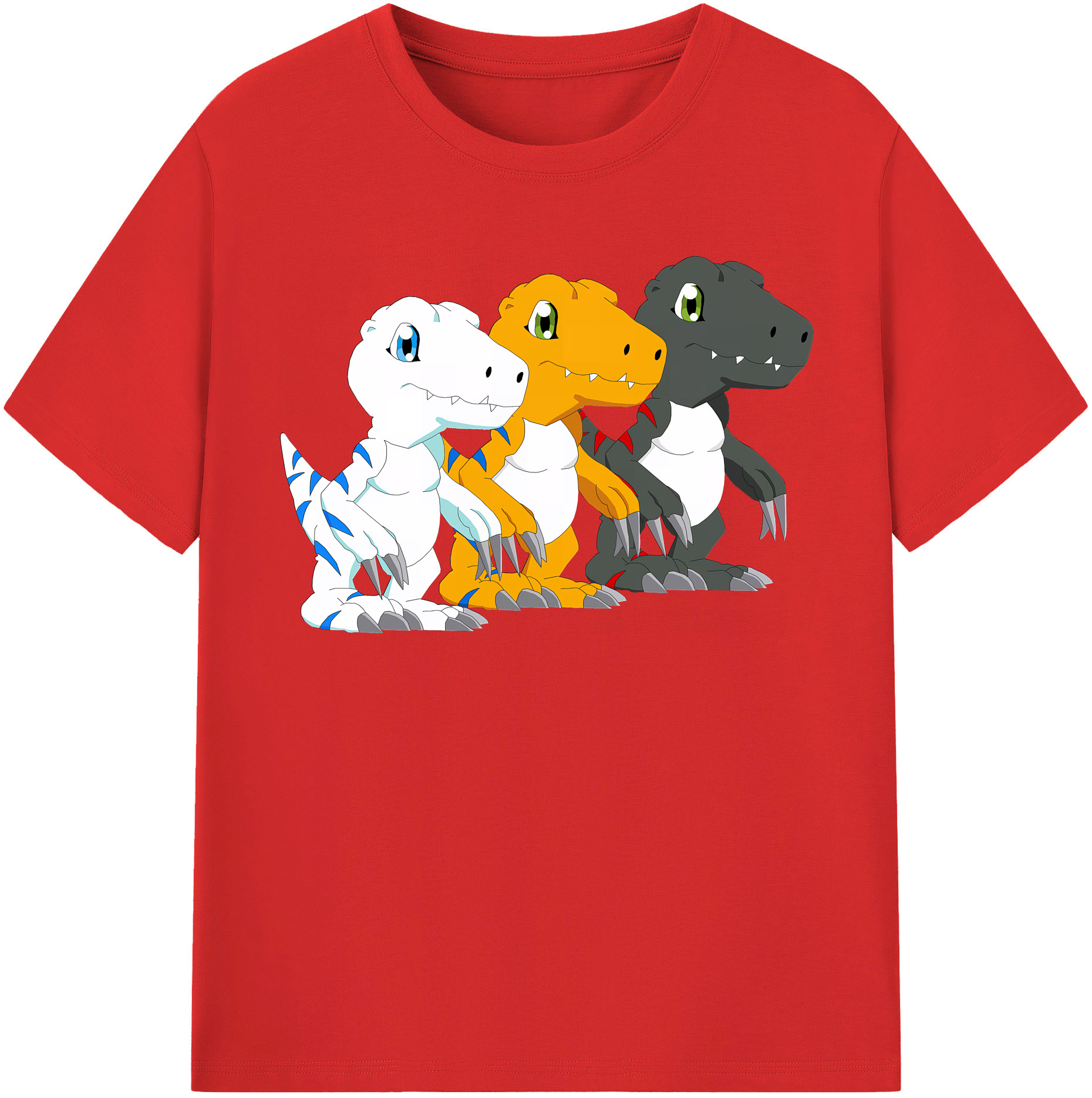 （画像用） Digimon デジタルモンスター/デジモン レディースカジュアルプリントTシャツ（綿100％）