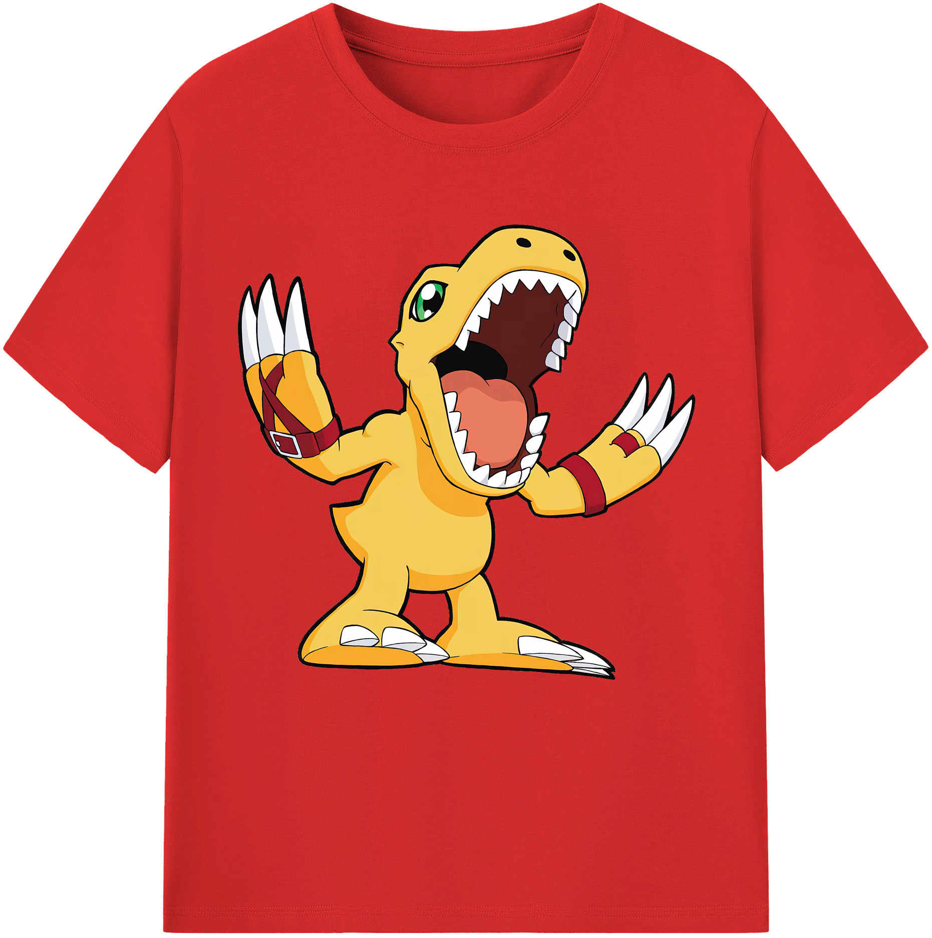 （画像用） Digimon デジタルモンスター/デジモン レディースカジュアルプリントTシャツ（綿100％）
