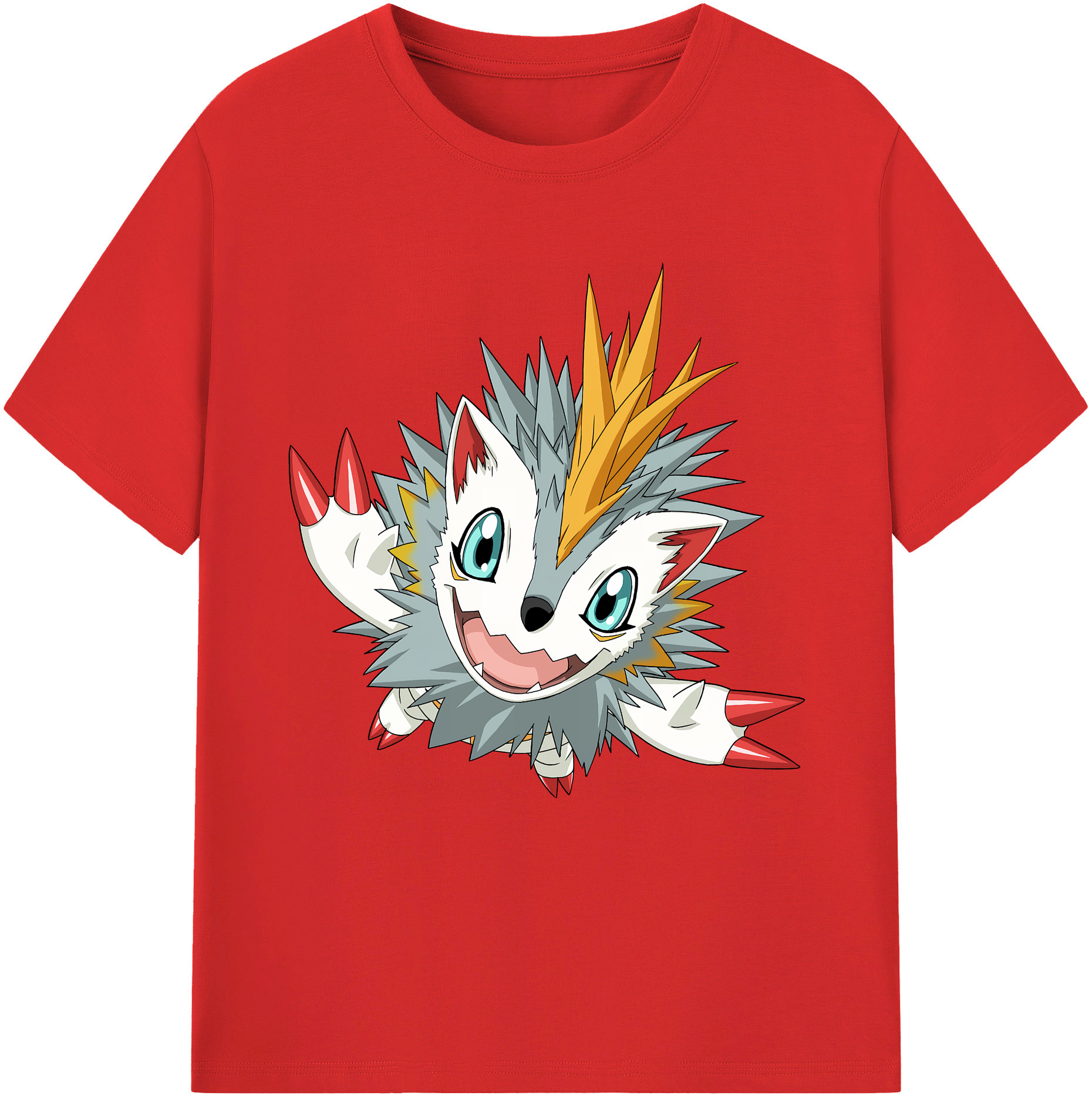 （画像用） Digimon デジタルモンスター/デジモン レディースカジュアルプリントTシャツ（綿100％）