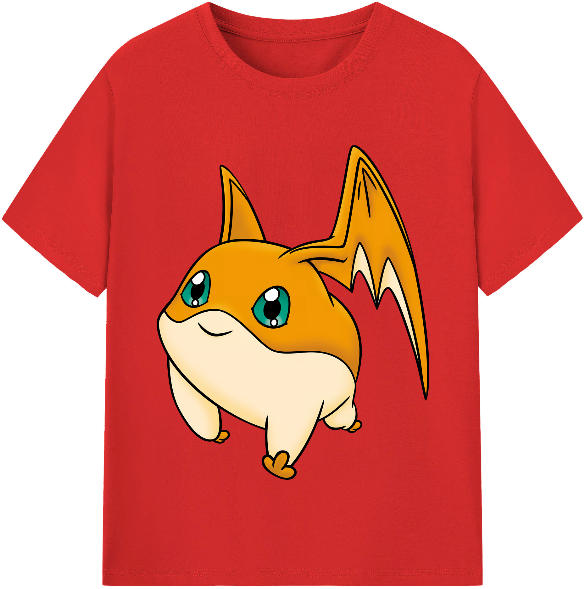 （画像用） Digimon デジタルモンスター/デジモン レディースカジュアルプリントTシャツ（綿100％）