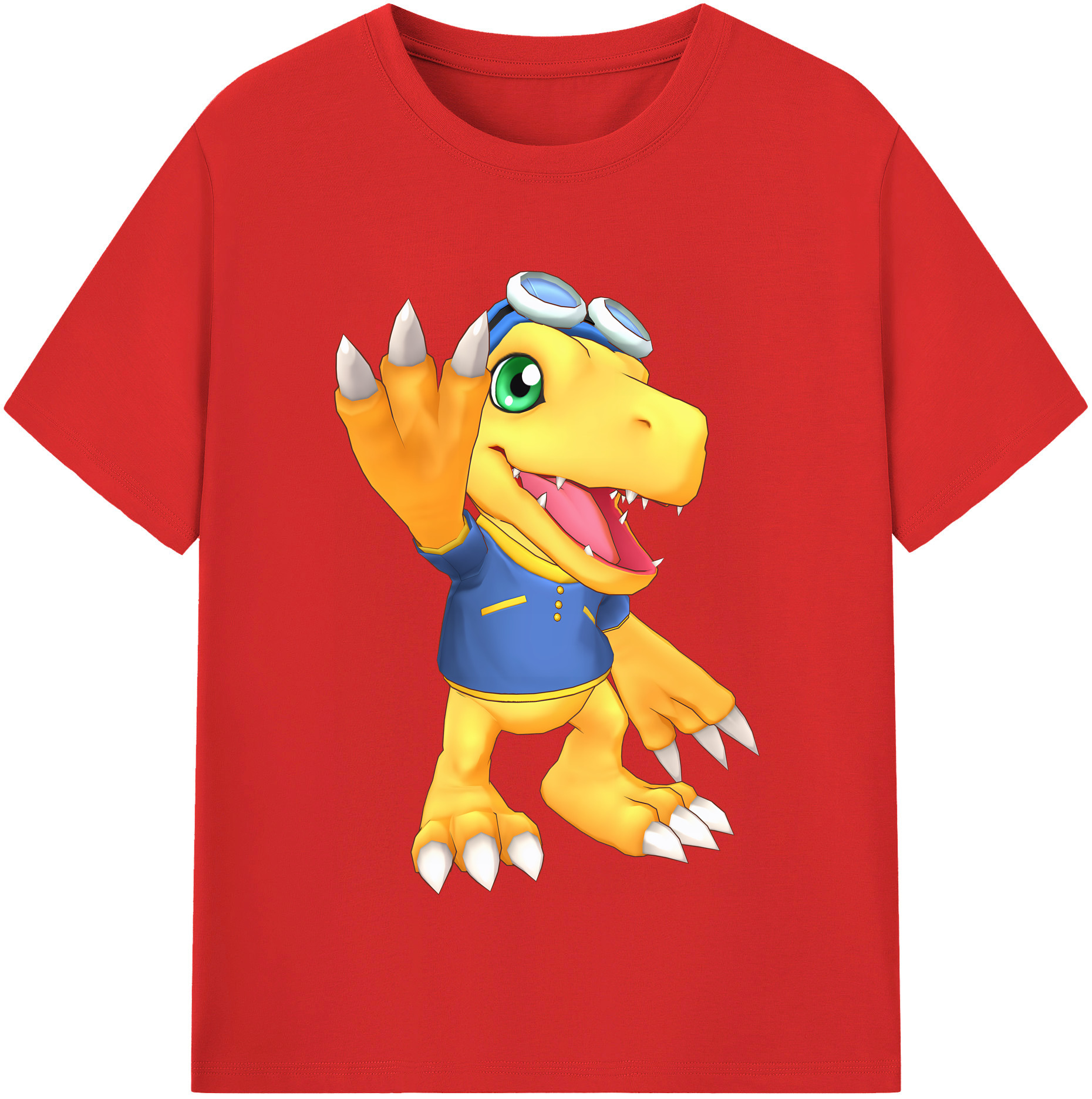 （画像用） Digimon デジタルモンスター/デジモン レディースカジュアルプリントTシャツ（綿100％）