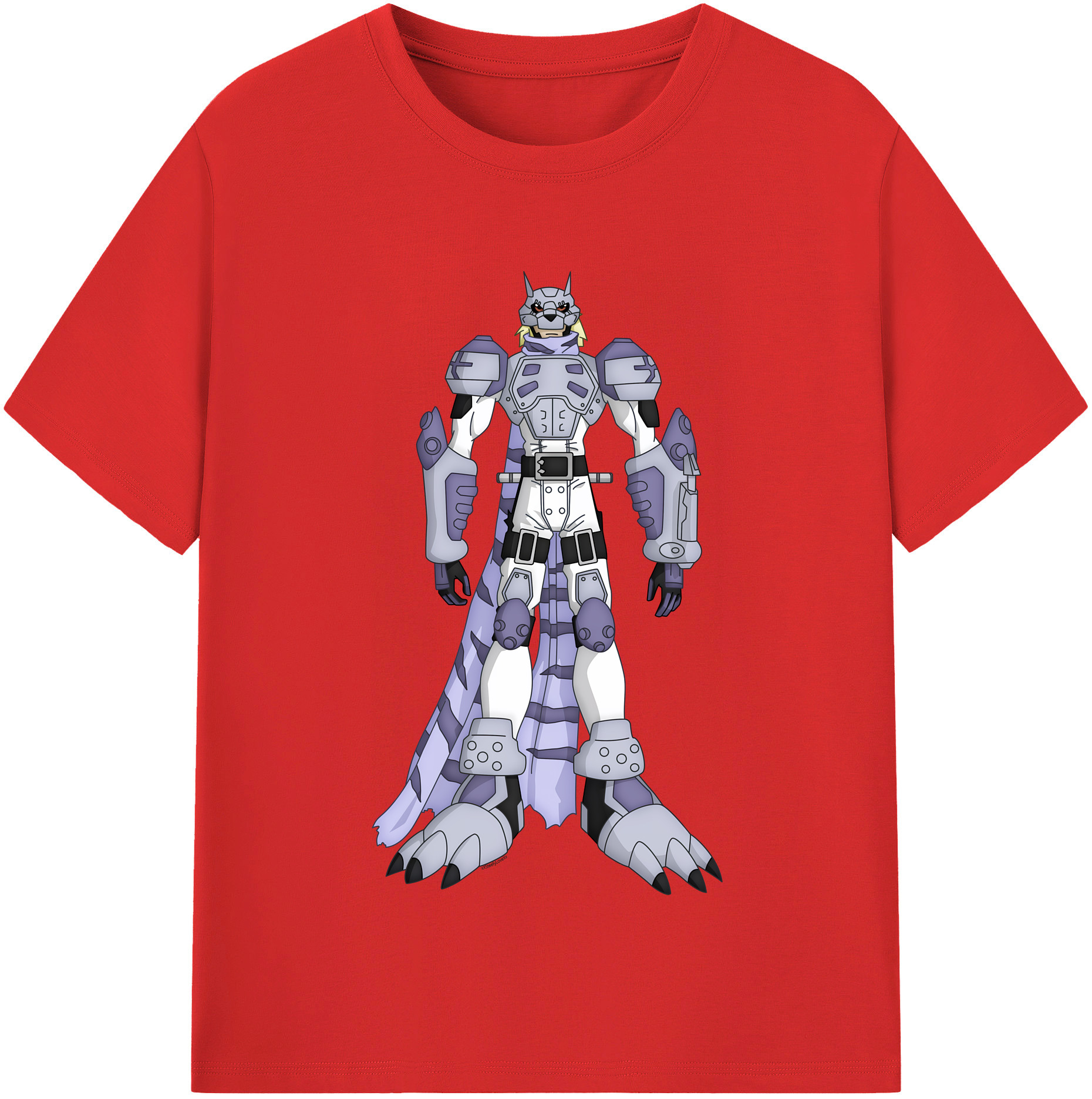 （画像用） Digimon デジタルモンスター/デジモン レディースカジュアルプリントTシャツ（綿100％）