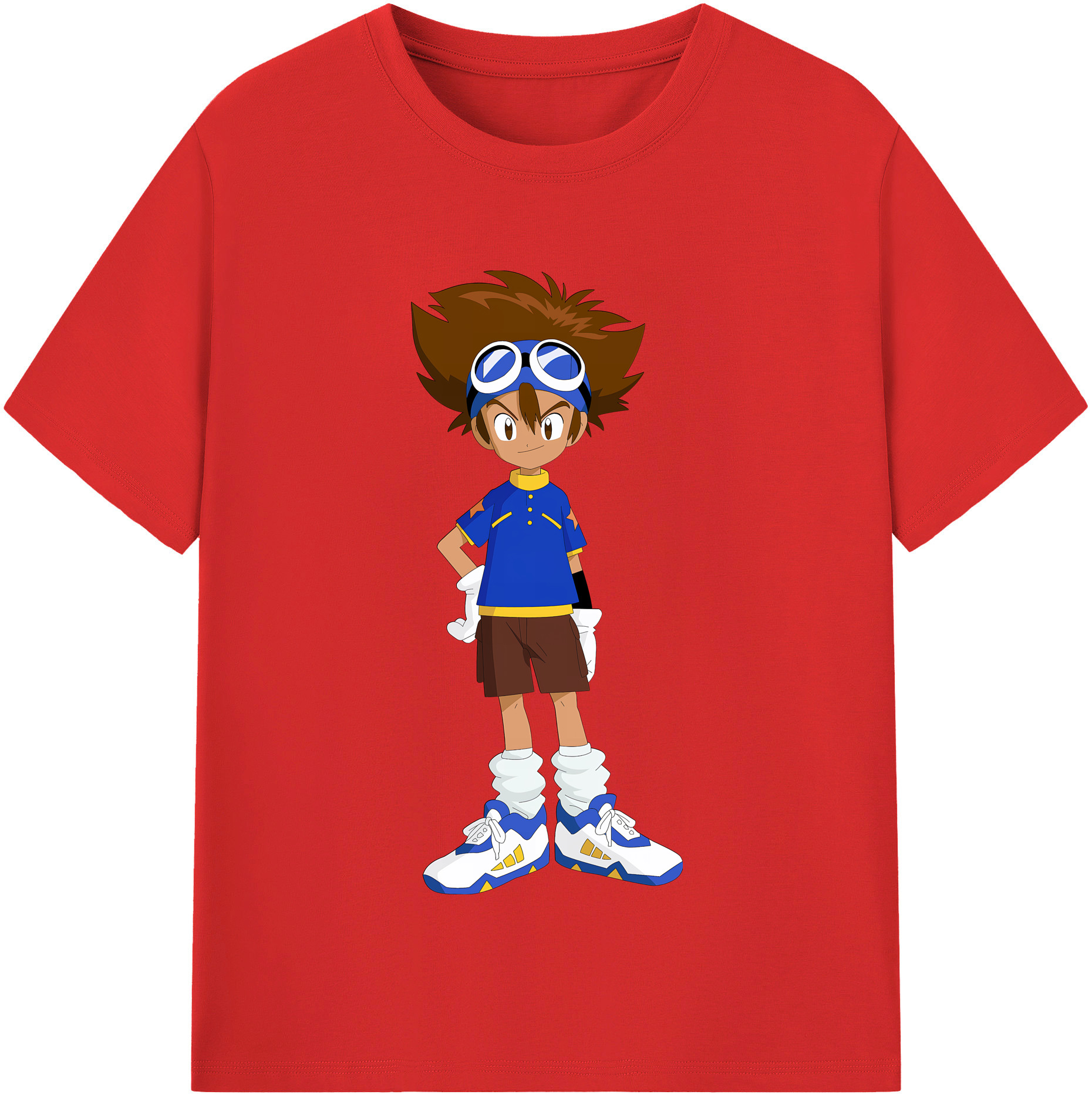 （画像用） Digimon デジタルモンスター/デジモン レディースカジュアルプリントTシャツ（綿100％）