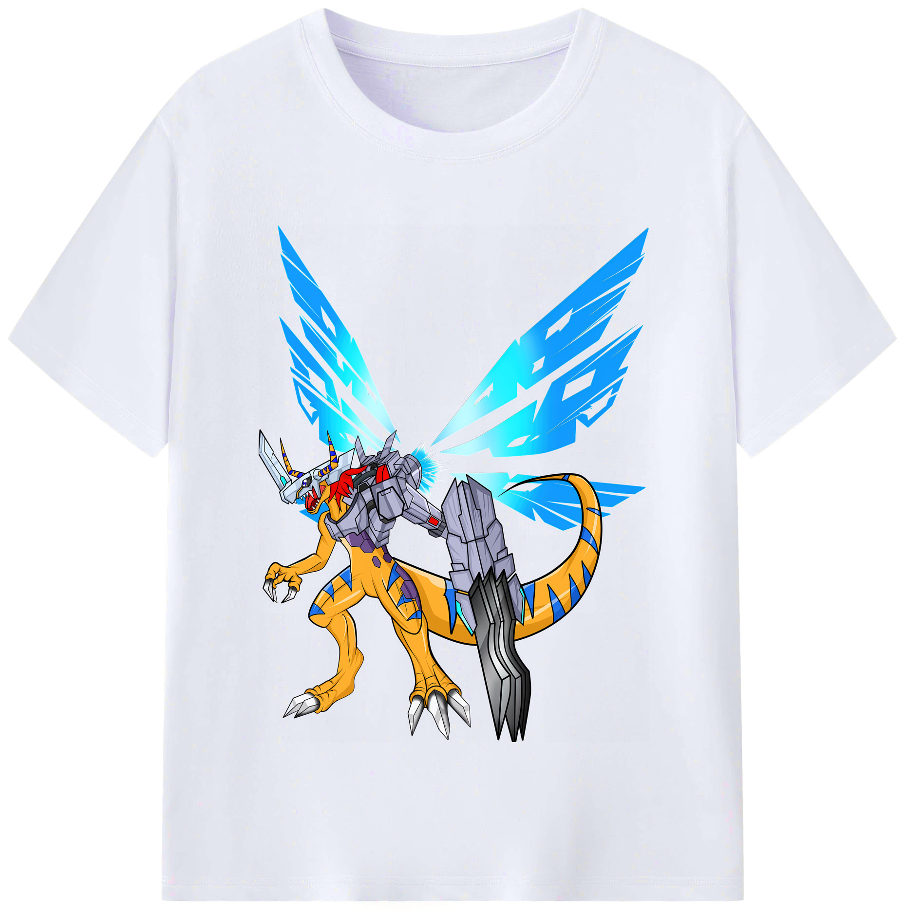 （画像用） Digimon デジタルモンスター/デジモン レディースカジュアルプリントTシャツ（綿100％）