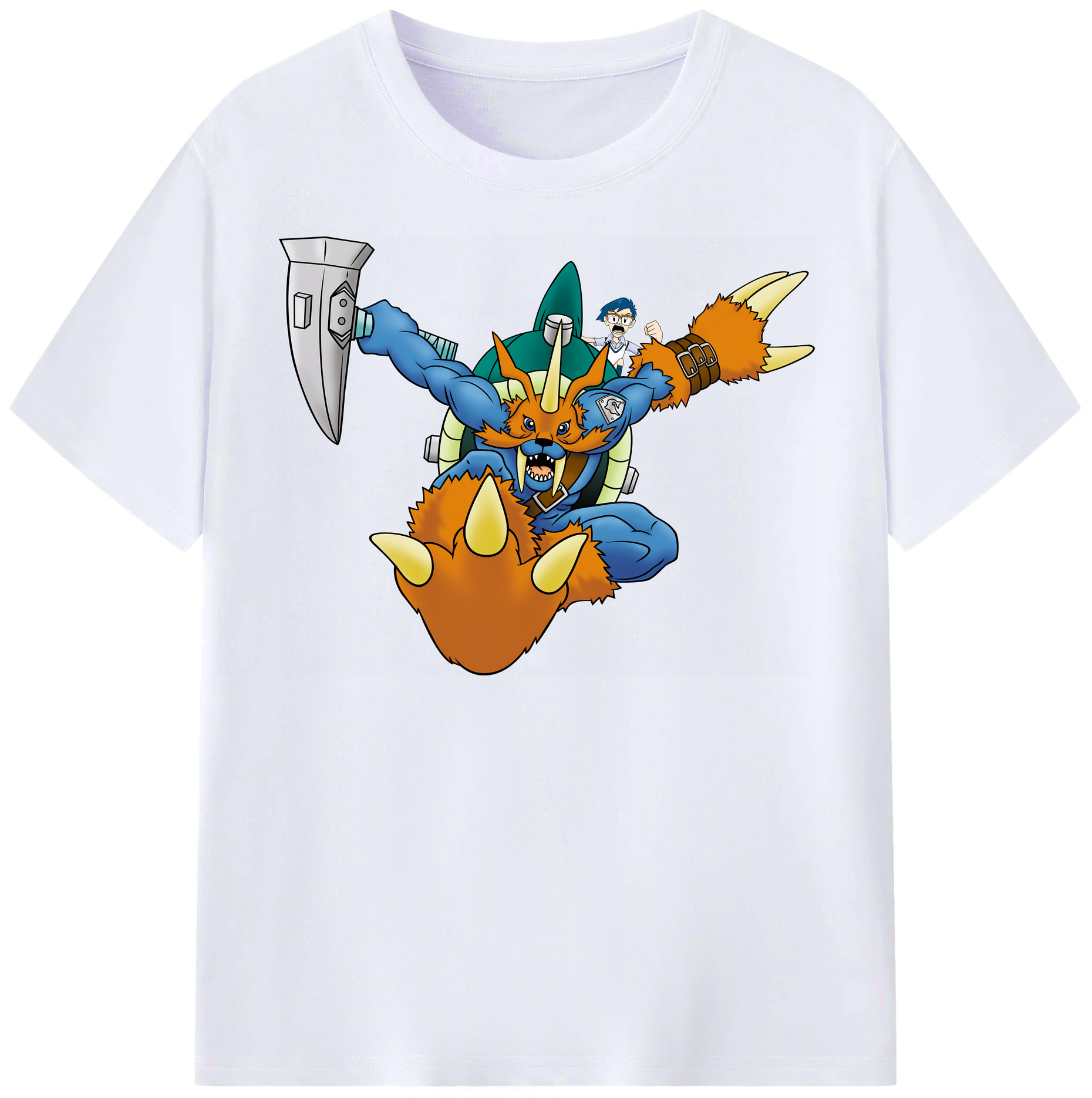 （画像用） Digimon デジタルモンスター/デジモン レディースカジュアルプリントTシャツ（綿100％）