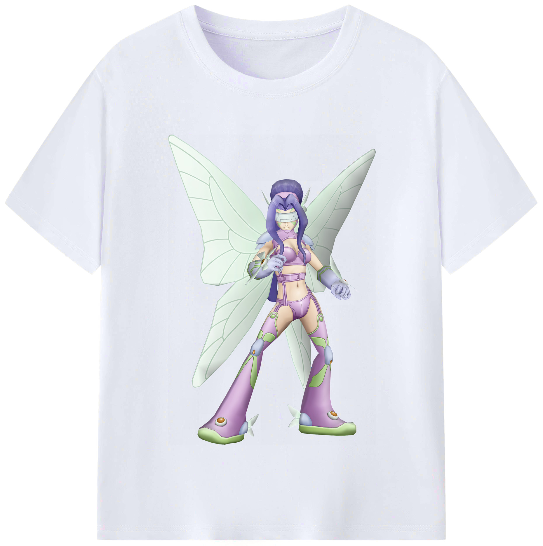 （画像用） Digimon デジタルモンスター/デジモン レディースカジュアルプリントTシャツ（綿100％）