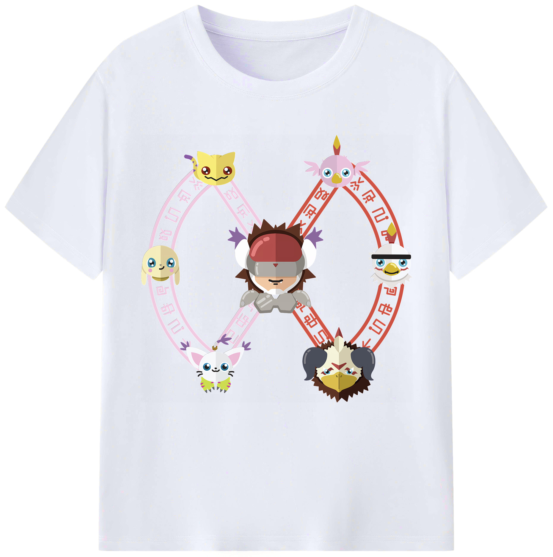 （画像用） Digimon デジタルモンスター/デジモン レディースカジュアルプリントTシャツ（綿100％）