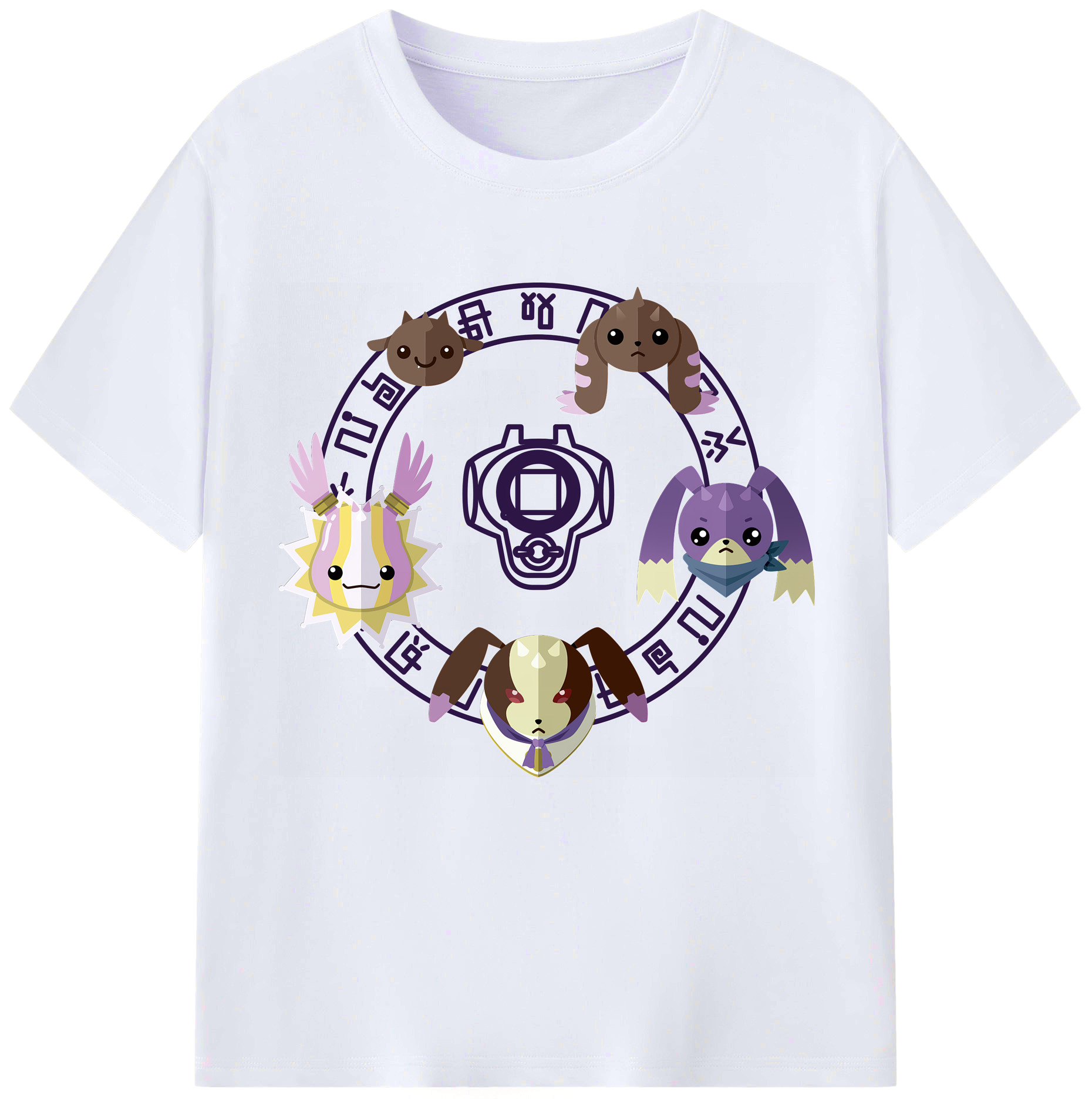 （画像用） Digimon デジタルモンスター/デジモン レディースカジュアルプリントTシャツ（綿100％）