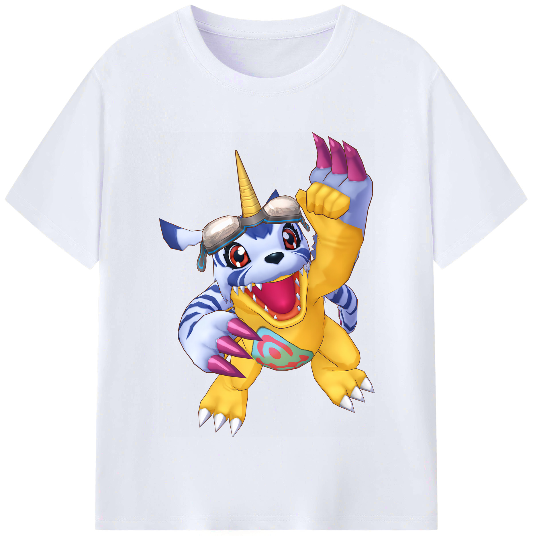 （画像用） Digimon デジタルモンスター/デジモン レディースカジュアルプリントTシャツ（綿100％）