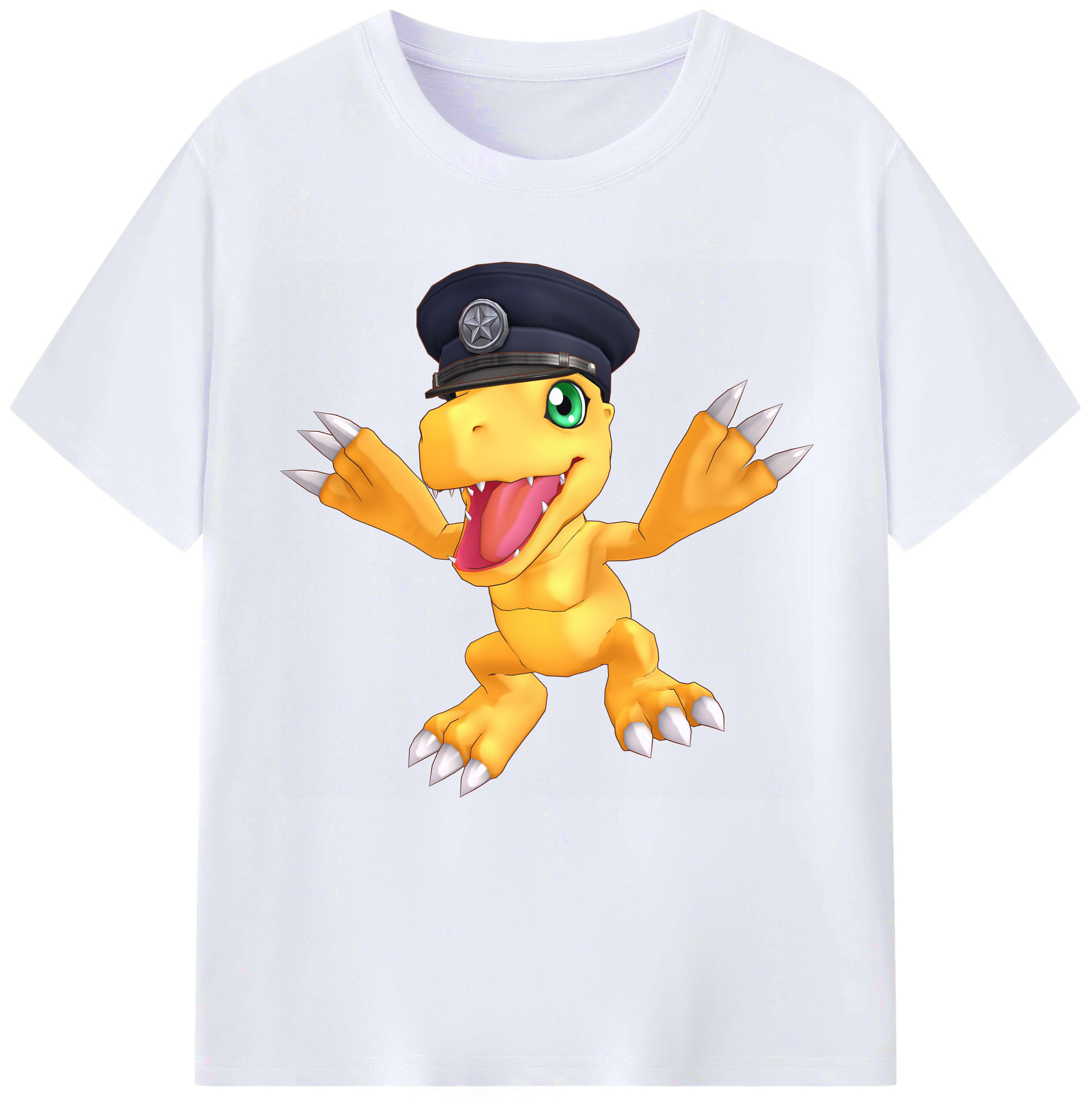 （画像用） Digimon デジタルモンスター/デジモン レディースカジュアルプリントTシャツ（綿100％）