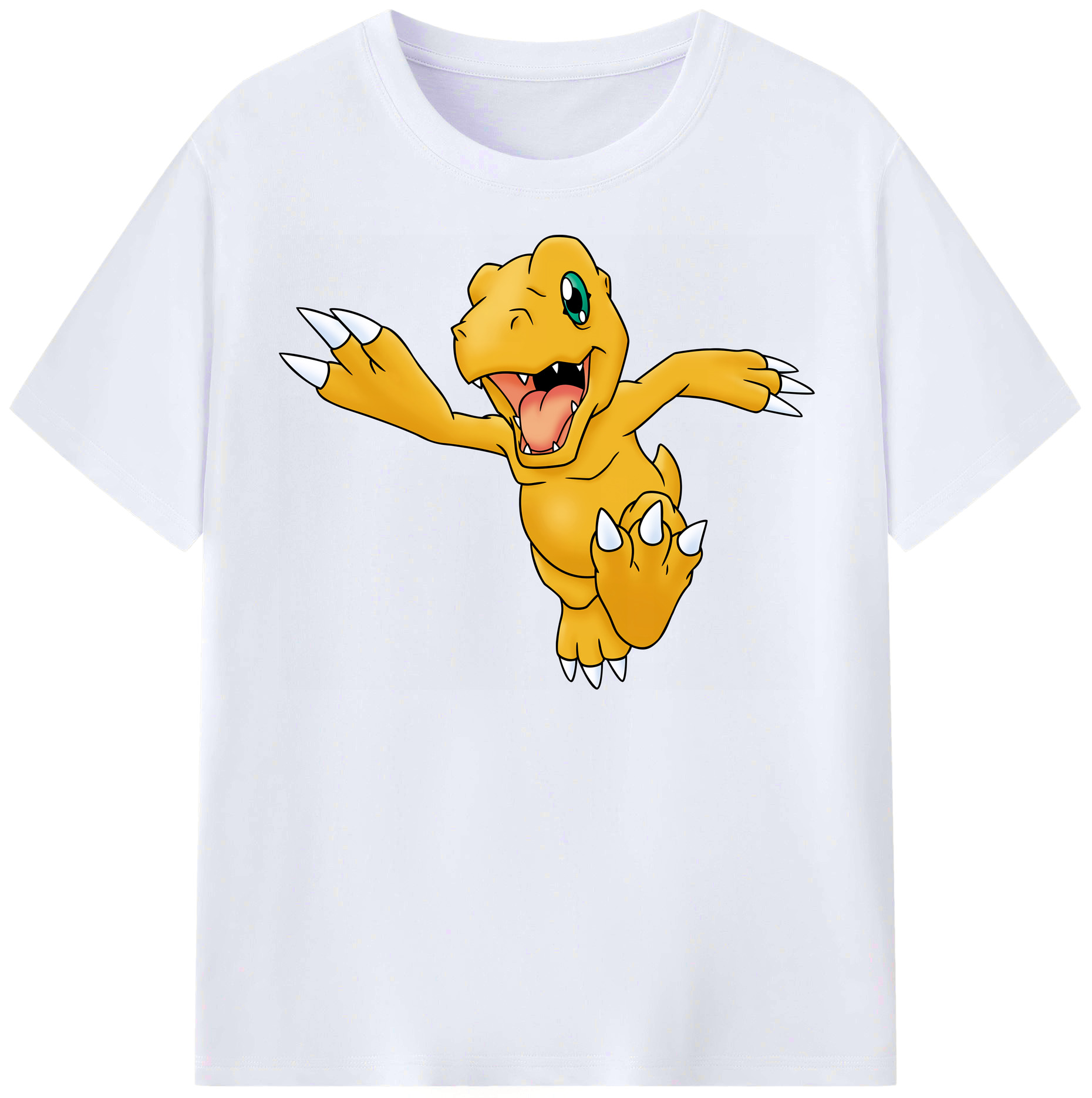 （画像用） Digimon デジタルモンスター/デジモン レディースカジュアルプリントTシャツ（綿100％）