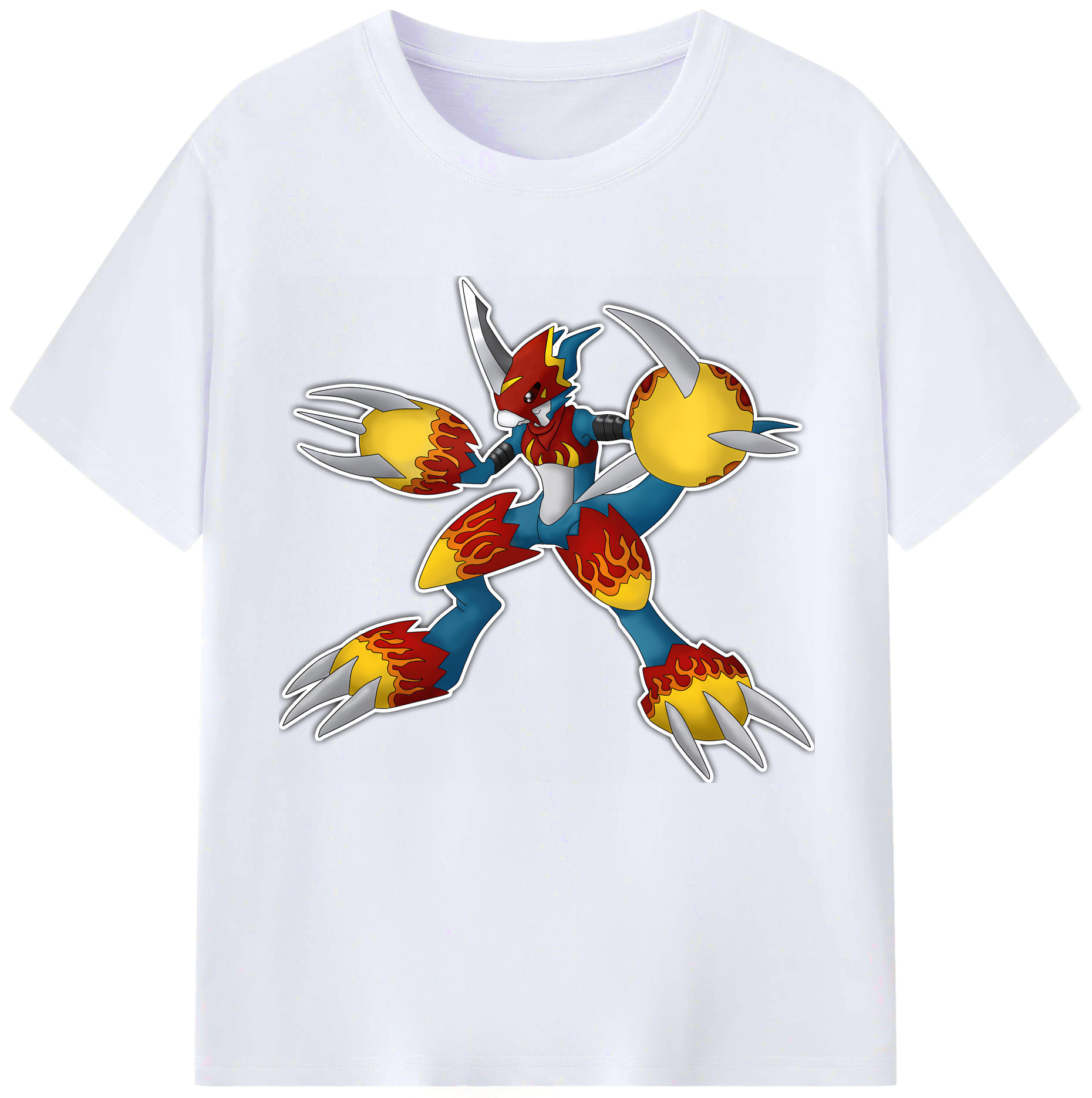 （画像用） Digimon デジタルモンスター/デジモン レディースカジュアルプリントTシャツ（綿100％）