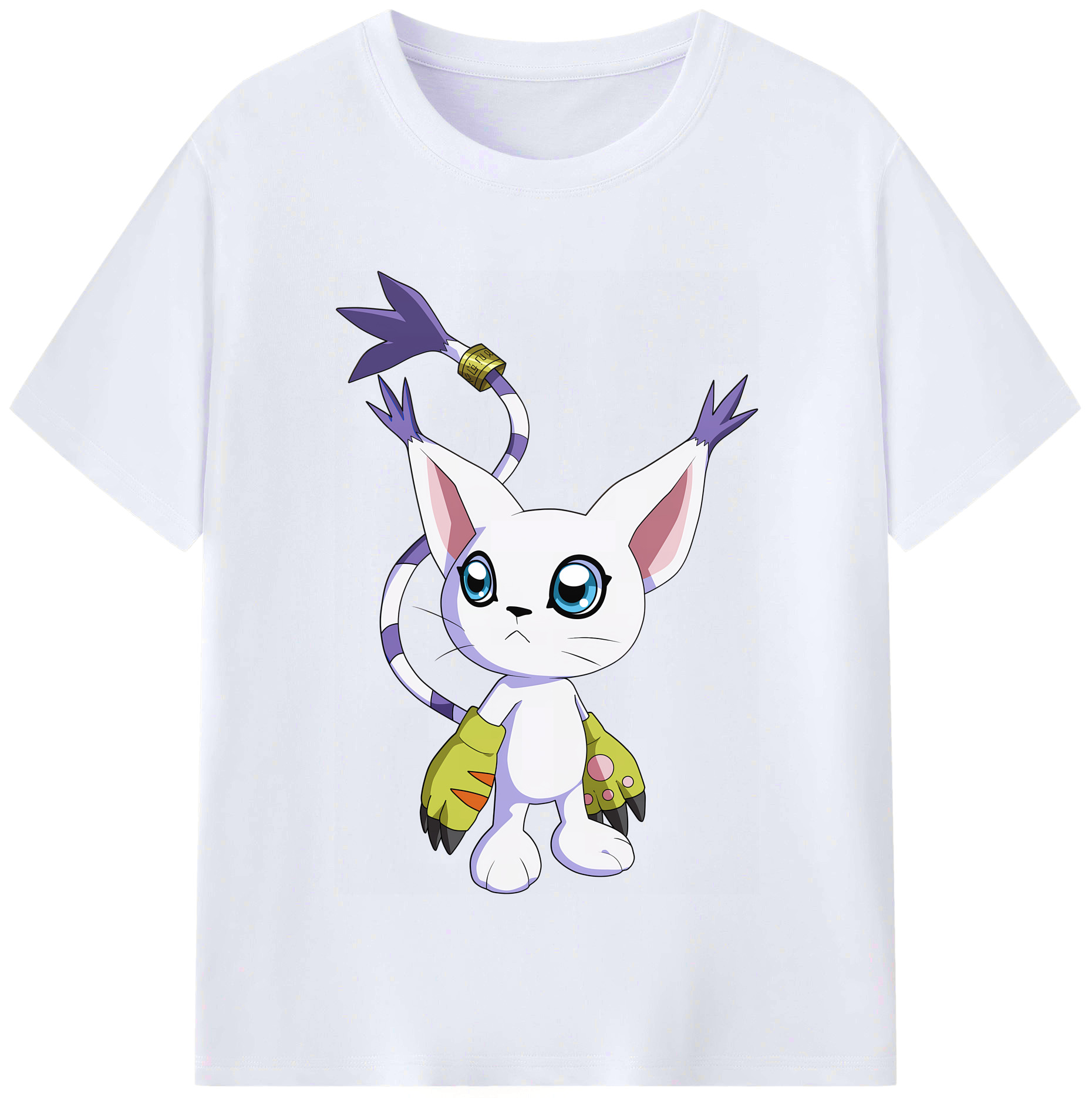 （画像用） Digimon デジタルモンスター/デジモン レディースカジュアルプリントTシャツ（綿100％）