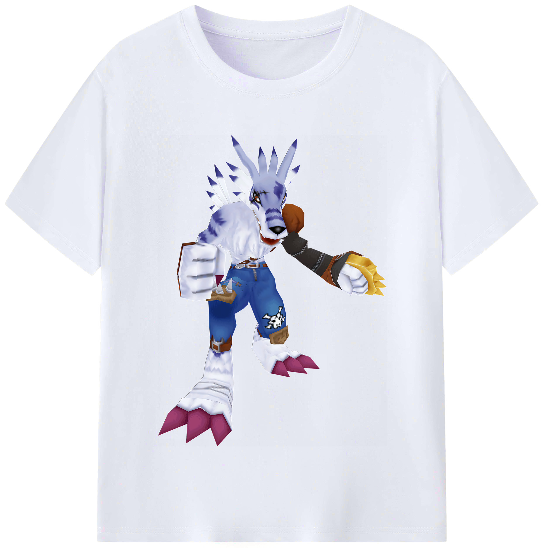 （画像用） Digimon デジタルモンスター/デジモン レディースカジュアルプリントTシャツ（綿100％）