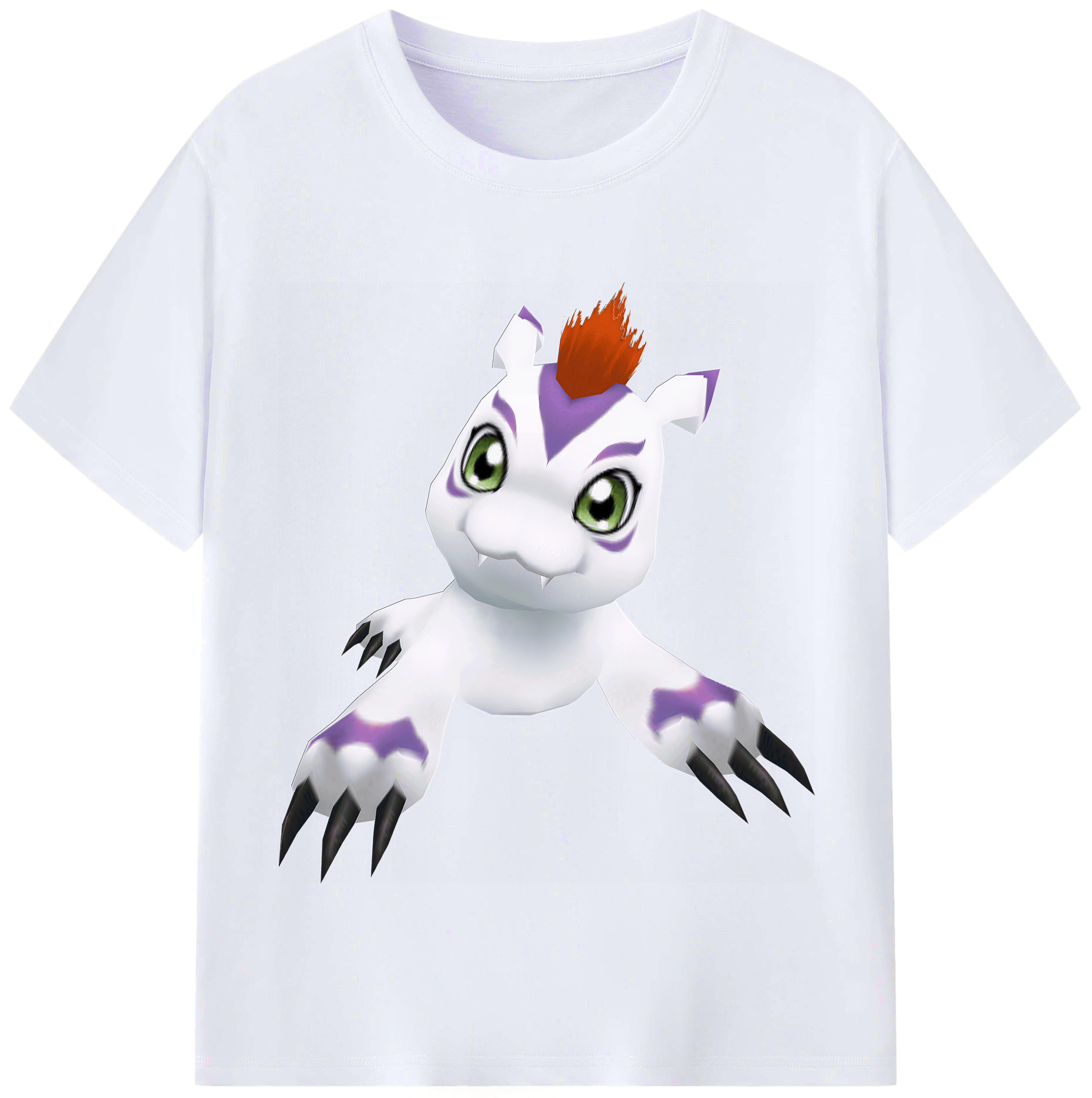 （画像用） Digimon デジタルモンスター/デジモン レディースカジュアルプリントTシャツ（綿100％）