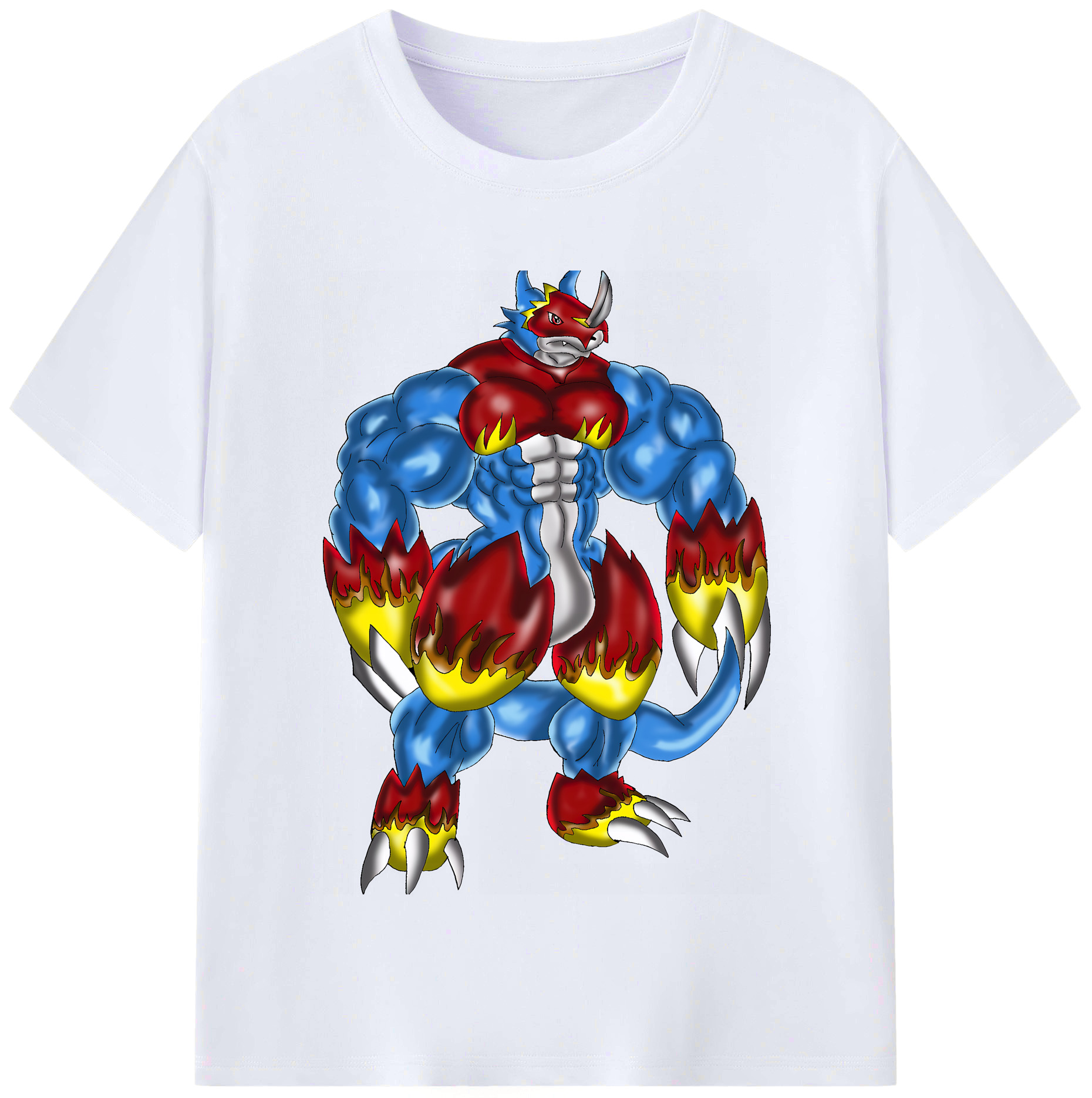 （画像用） Digimon デジタルモンスター/デジモン レディースカジュアルプリントTシャツ（綿100％）