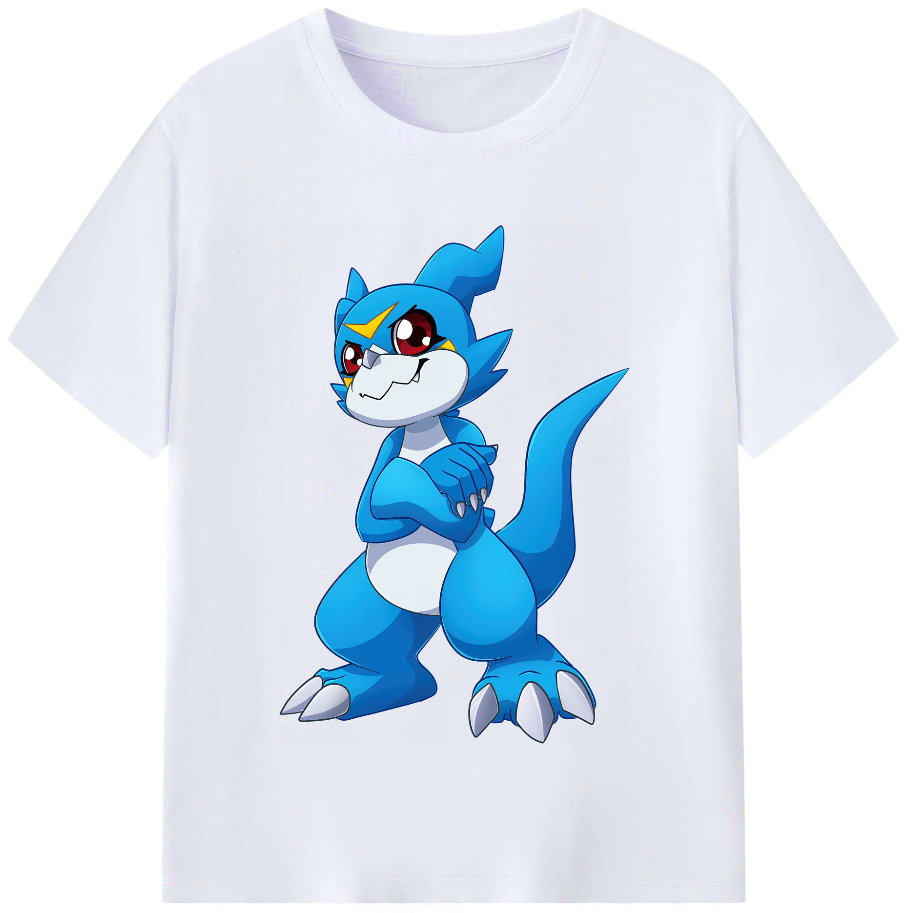 （画像用） Digimon デジタルモンスター/デジモン レディースカジュアルプリントTシャツ（綿100％）
