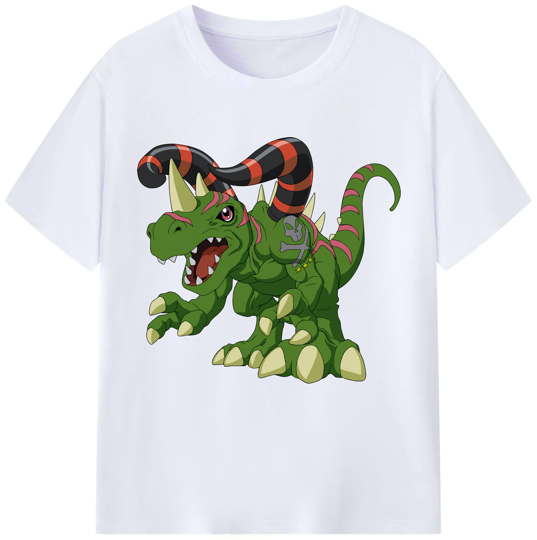 （画像用） Digimon デジタルモンスター/デジモン レディースカジュアルプリントTシャツ（綿100％）
