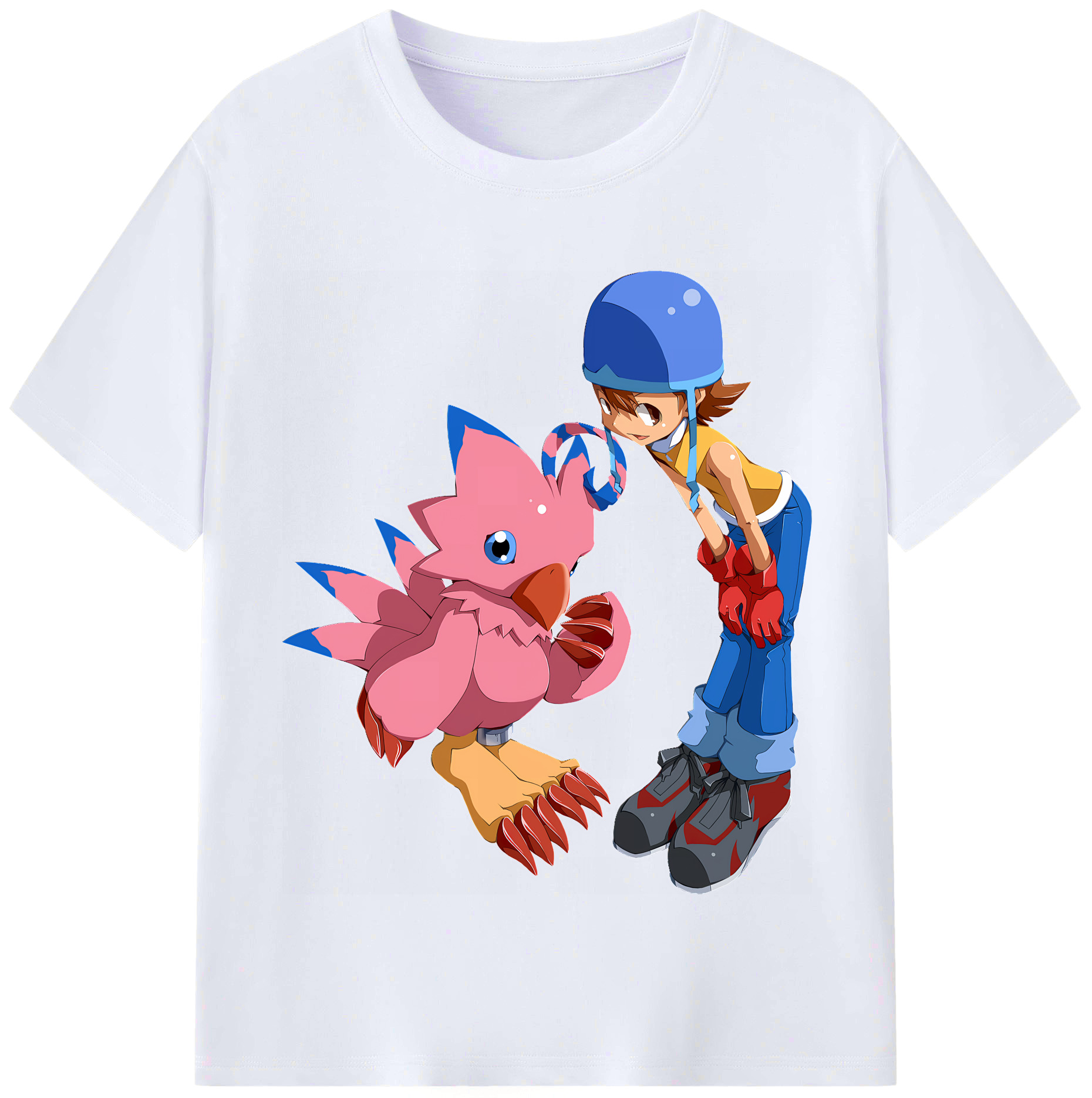 （画像用） Digimon デジタルモンスター/デジモン レディースカジュアルプリントTシャツ（綿100％）