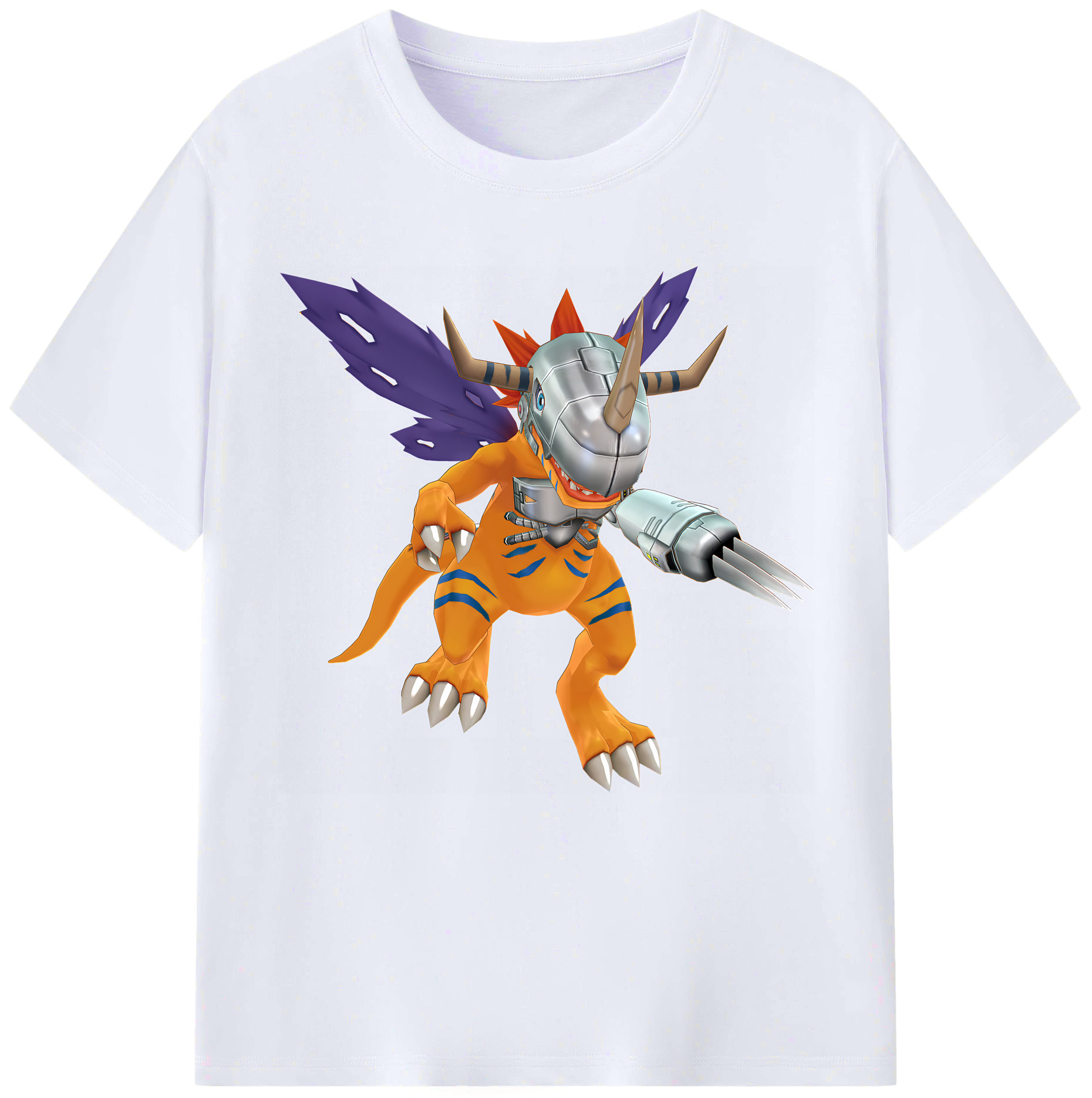 （画像用） Digimon デジタルモンスター/デジモン レディースカジュアルプリントTシャツ（綿100％）