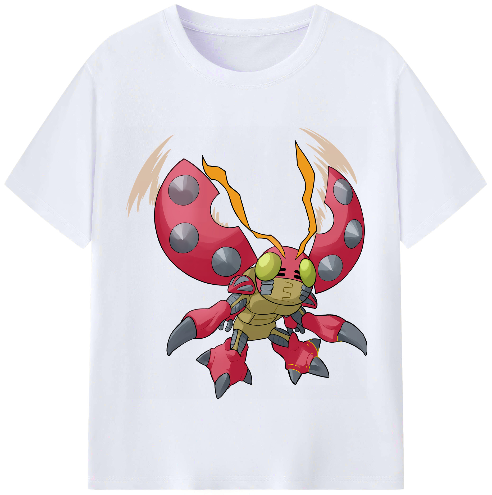 （画像用） Digimon デジタルモンスター/デジモン レディースカジュアルプリントTシャツ（綿100％）