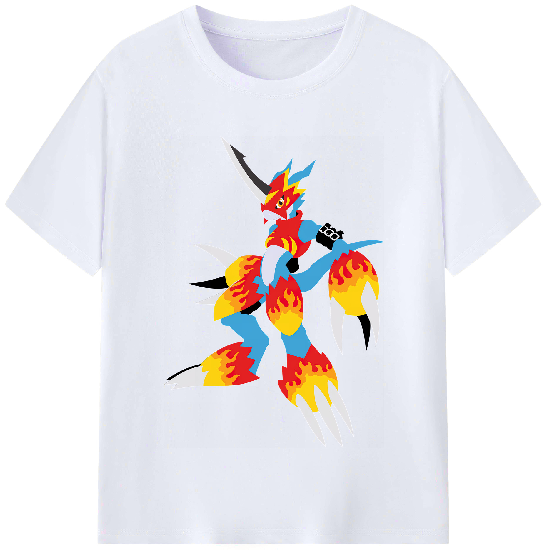 （画像用） Digimon デジタルモンスター/デジモン レディースカジュアルプリントTシャツ（綿100％）
