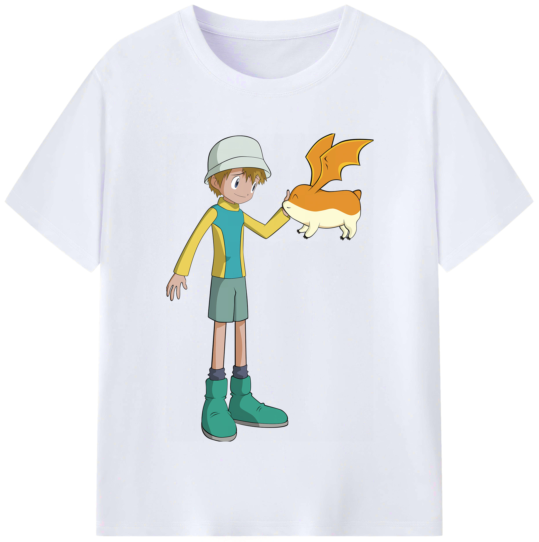（画像用） Digimon デジタルモンスター/デジモン レディースカジュアルプリントTシャツ（綿100％）