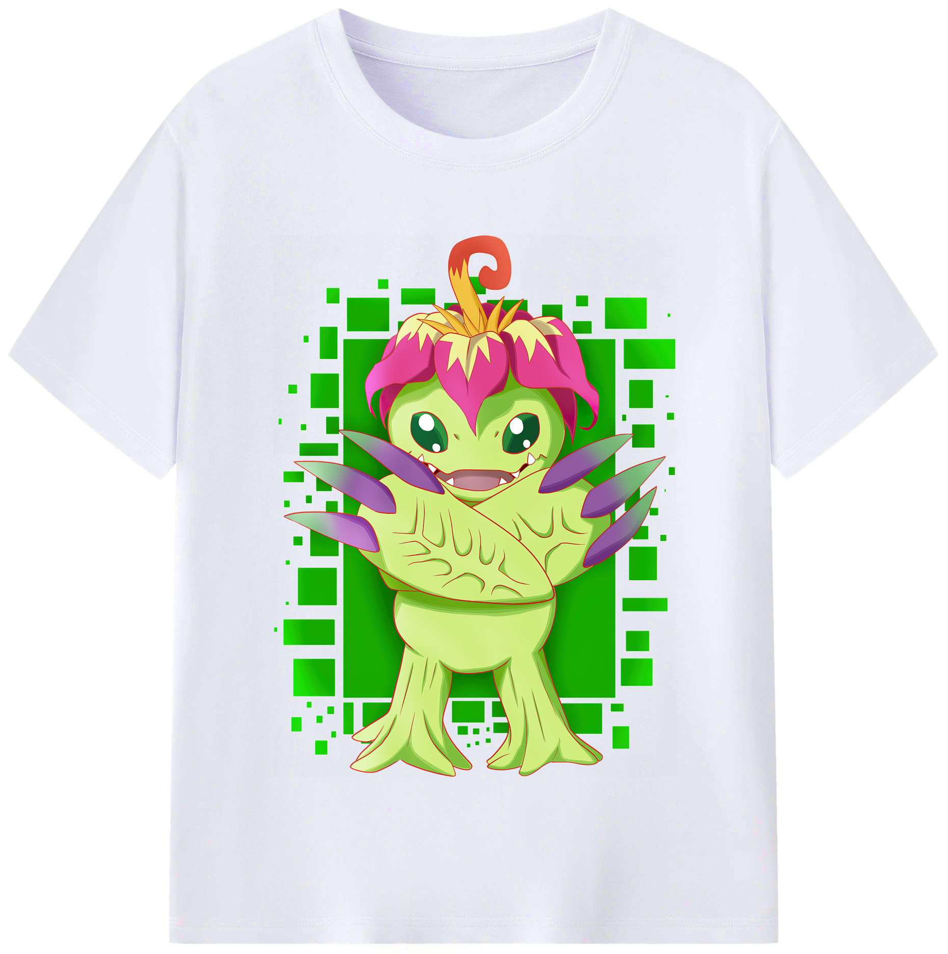 （画像用） Digimon デジタルモンスター/デジモン レディースカジュアルプリントTシャツ（綿100％）