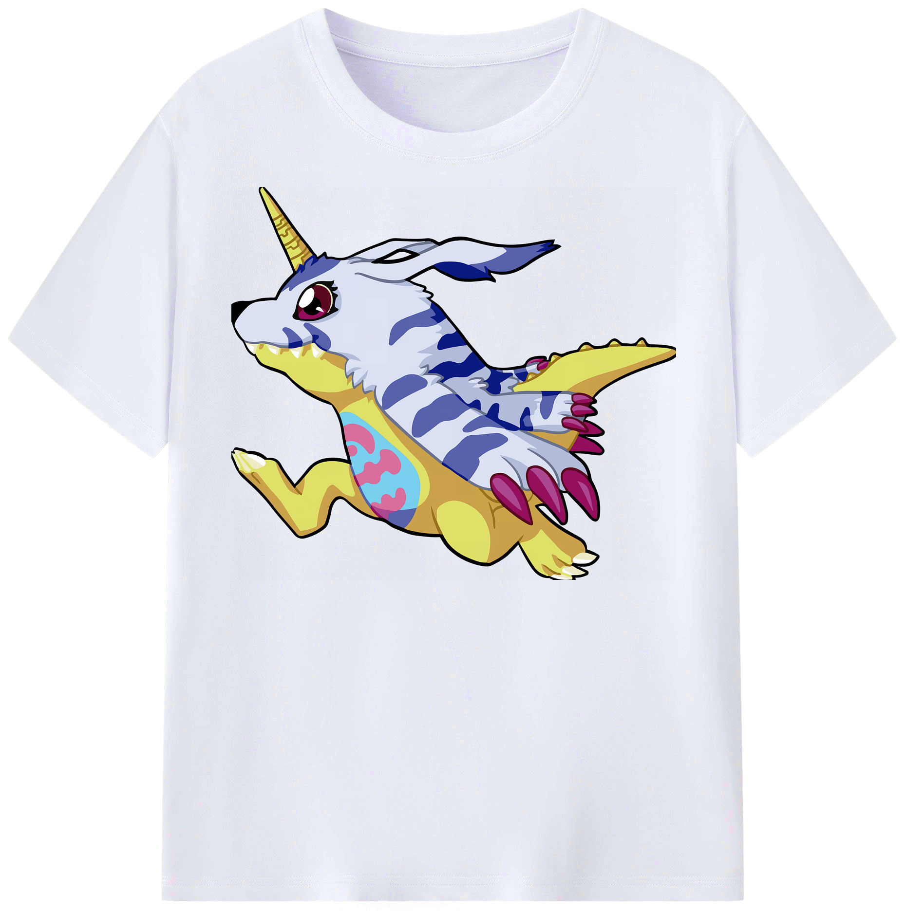 （画像用） Digimon デジタルモンスター/デジモン レディースカジュアルプリントTシャツ（綿100％）