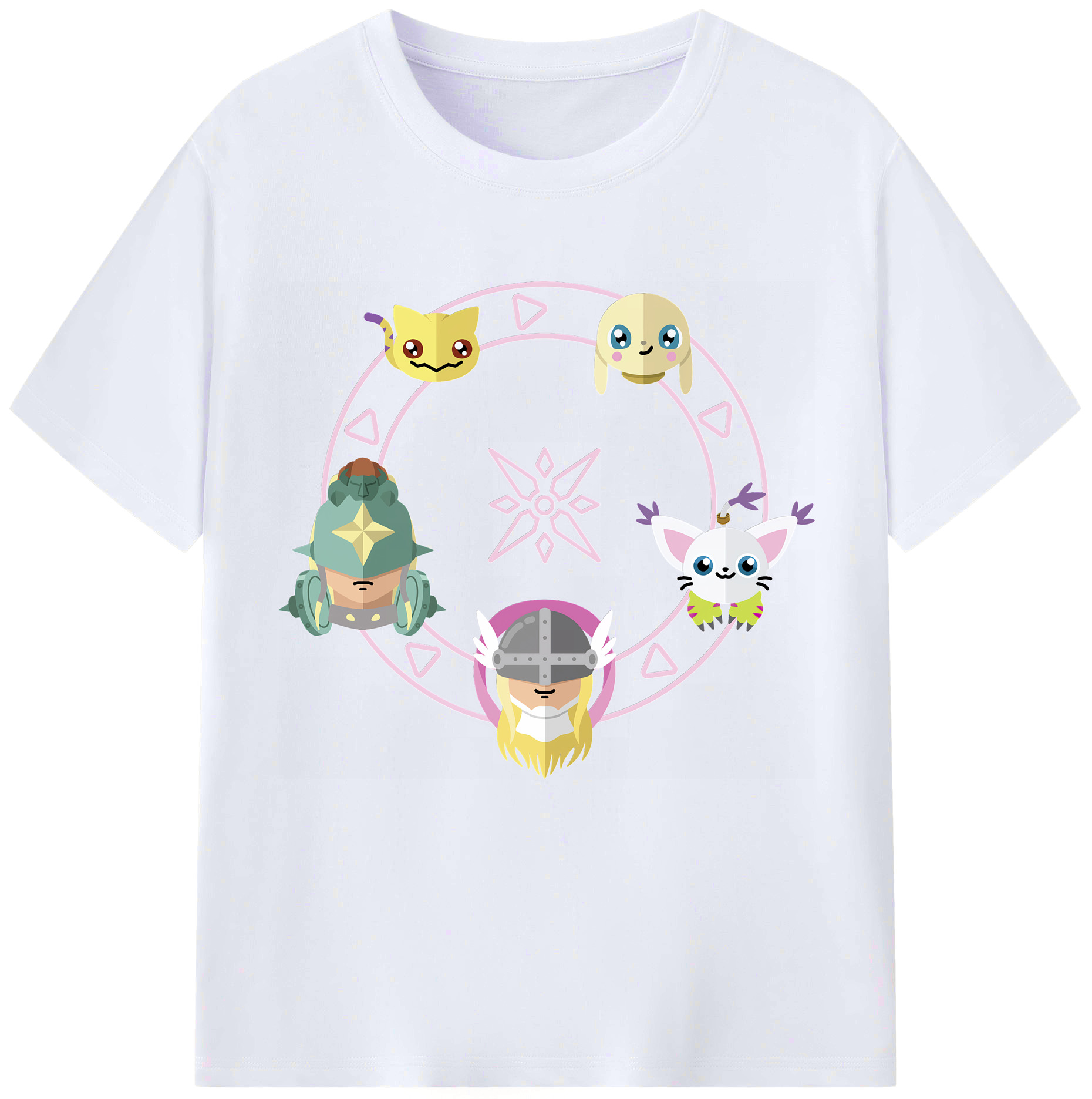 （画像用） Digimon デジタルモンスター/デジモン レディースカジュアルプリントTシャツ（綿100％）