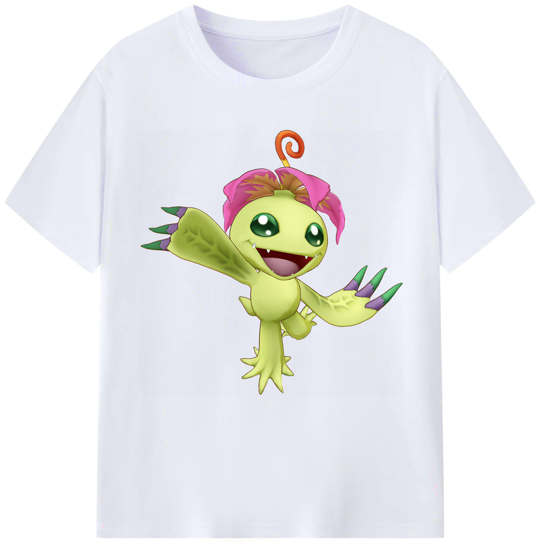 （画像用） Digimon デジタルモンスター/デジモン レディースカジュアルプリントTシャツ（綿100％）