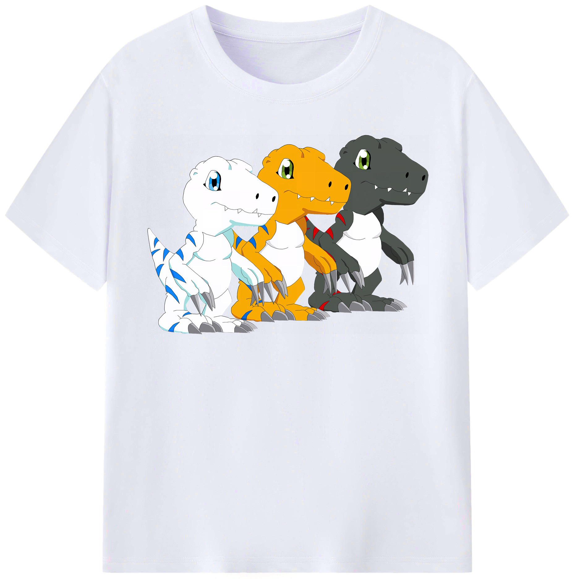 （画像用） Digimon デジタルモンスター/デジモン レディースカジュアルプリントTシャツ（綿100％）
