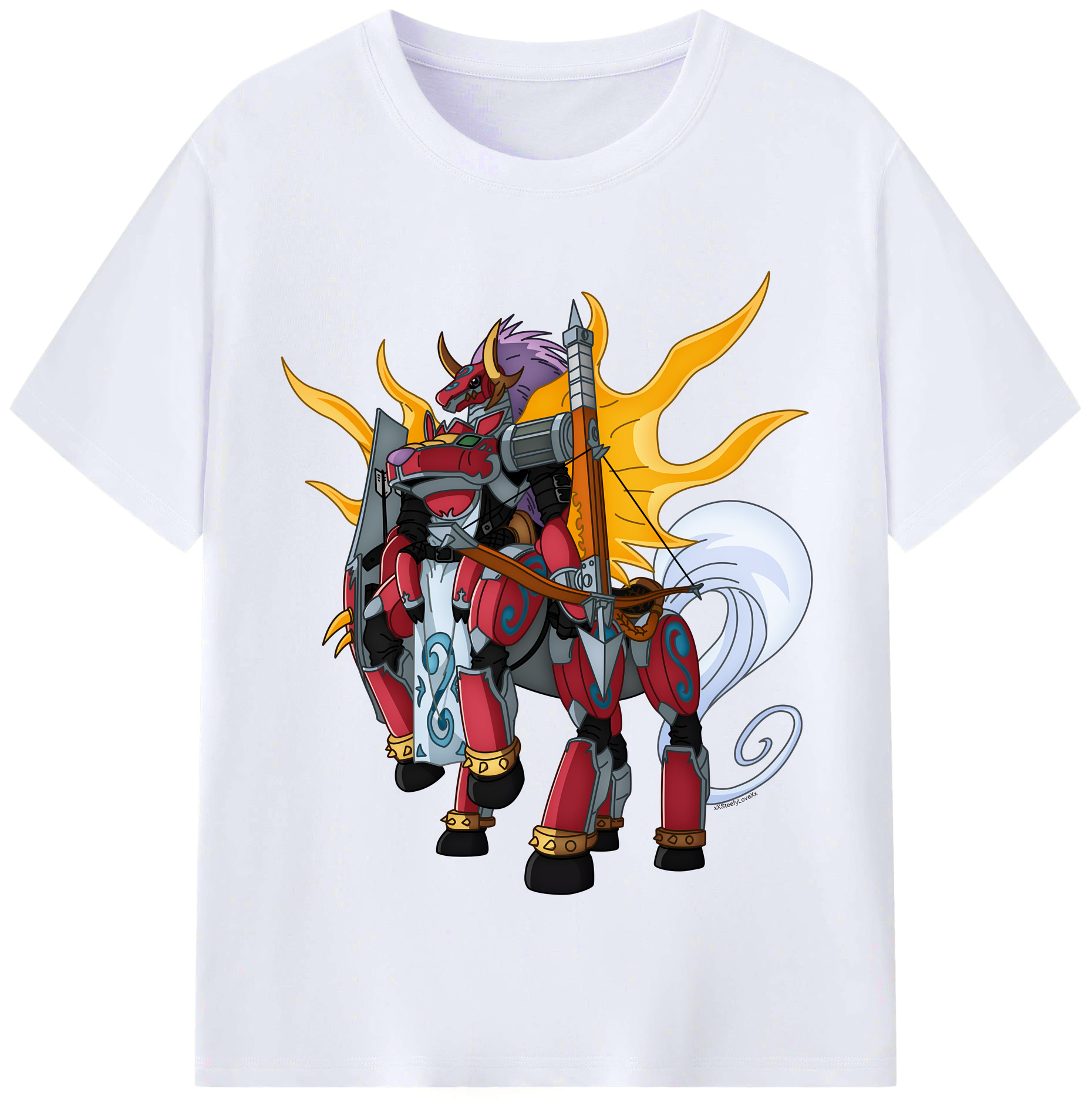 （画像用） Digimon デジタルモンスター/デジモン レディースカジュアルプリントTシャツ（綿100％）