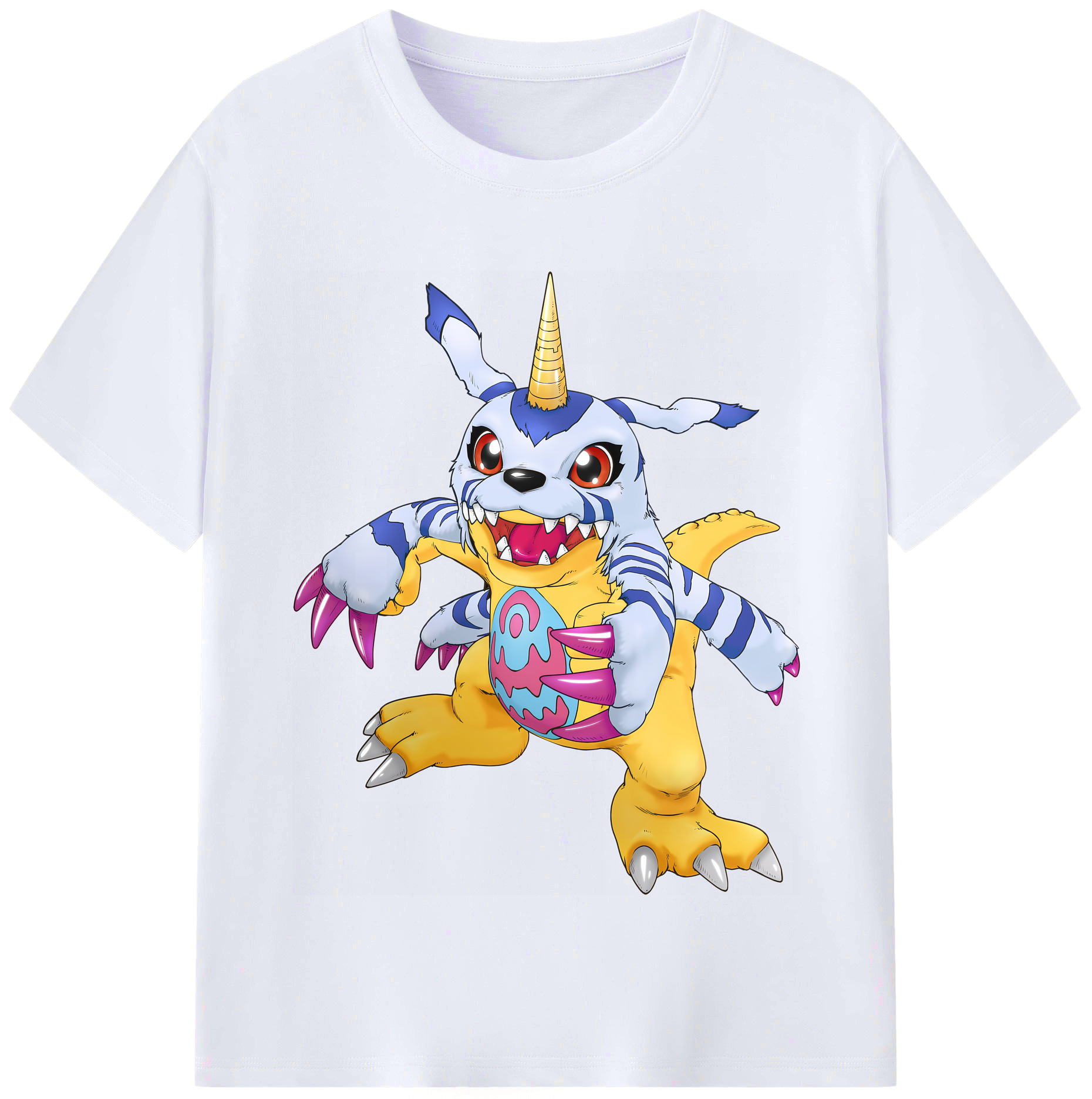 （画像用） Digimon デジタルモンスター/デジモン レディースカジュアルプリントTシャツ（綿100％）