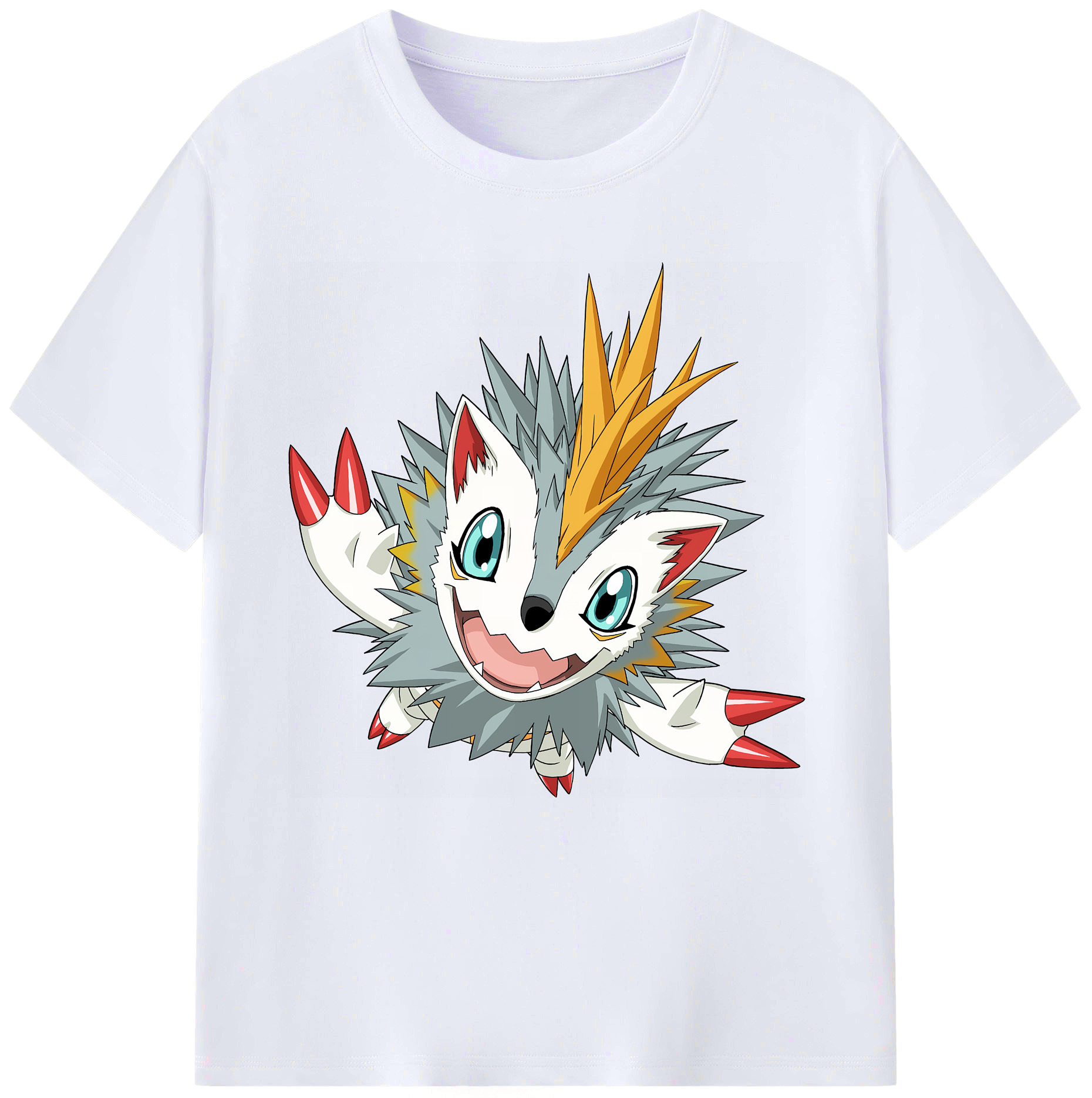 （画像用） Digimon デジタルモンスター/デジモン レディースカジュアルプリントTシャツ（綿100％）