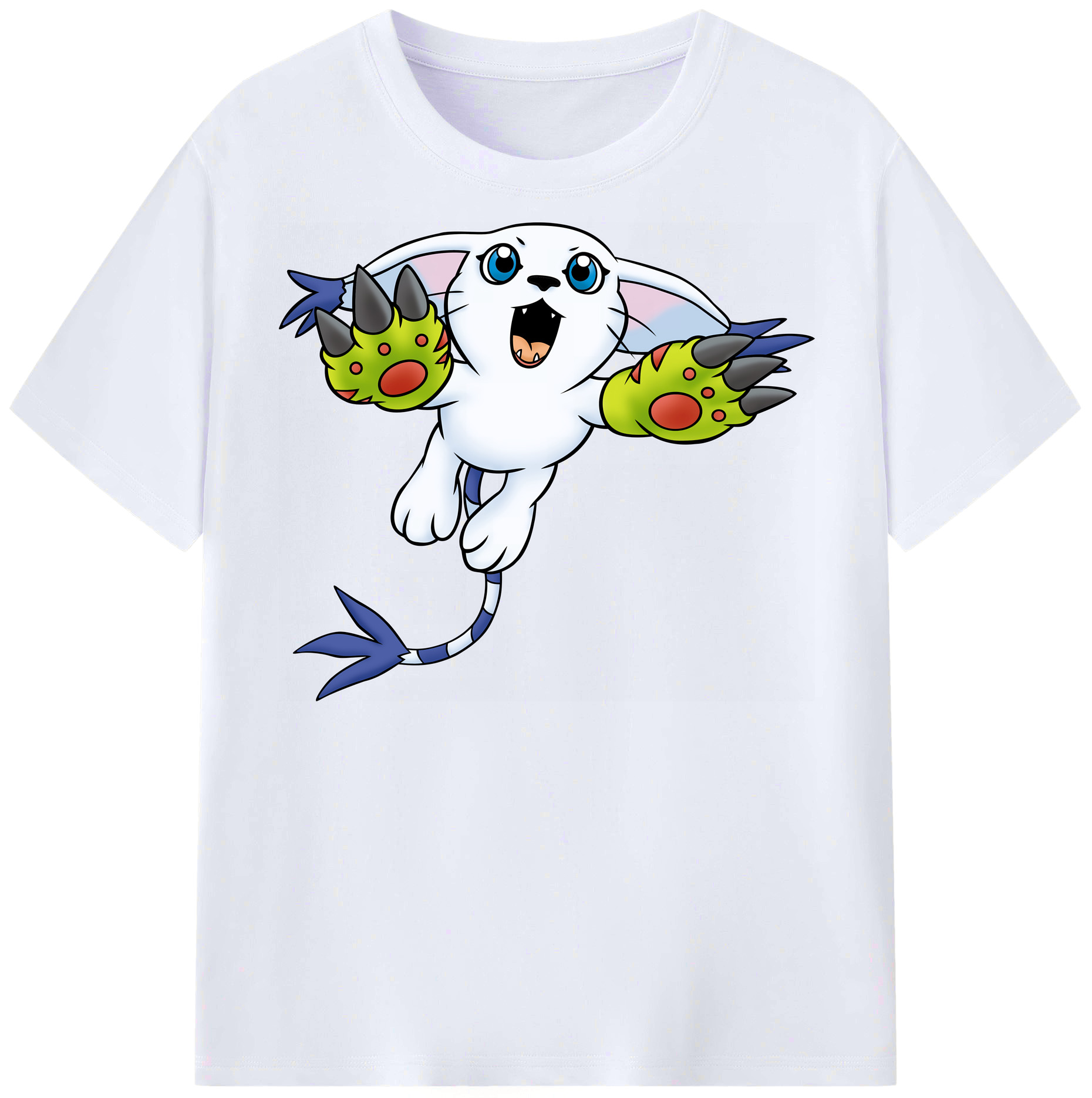 （画像用） Digimon デジタルモンスター/デジモン レディースカジュアルプリントTシャツ（綿100％）