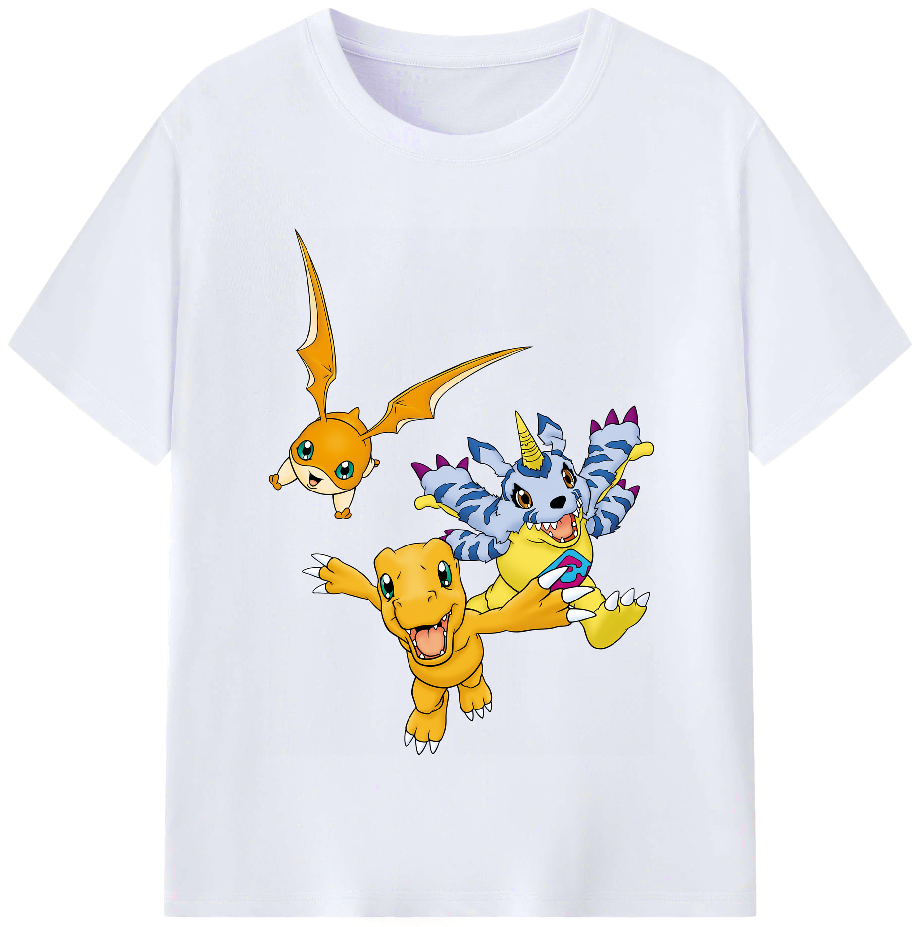 （画像用） Digimon デジタルモンスター/デジモン レディースカジュアルプリントTシャツ（綿100％）