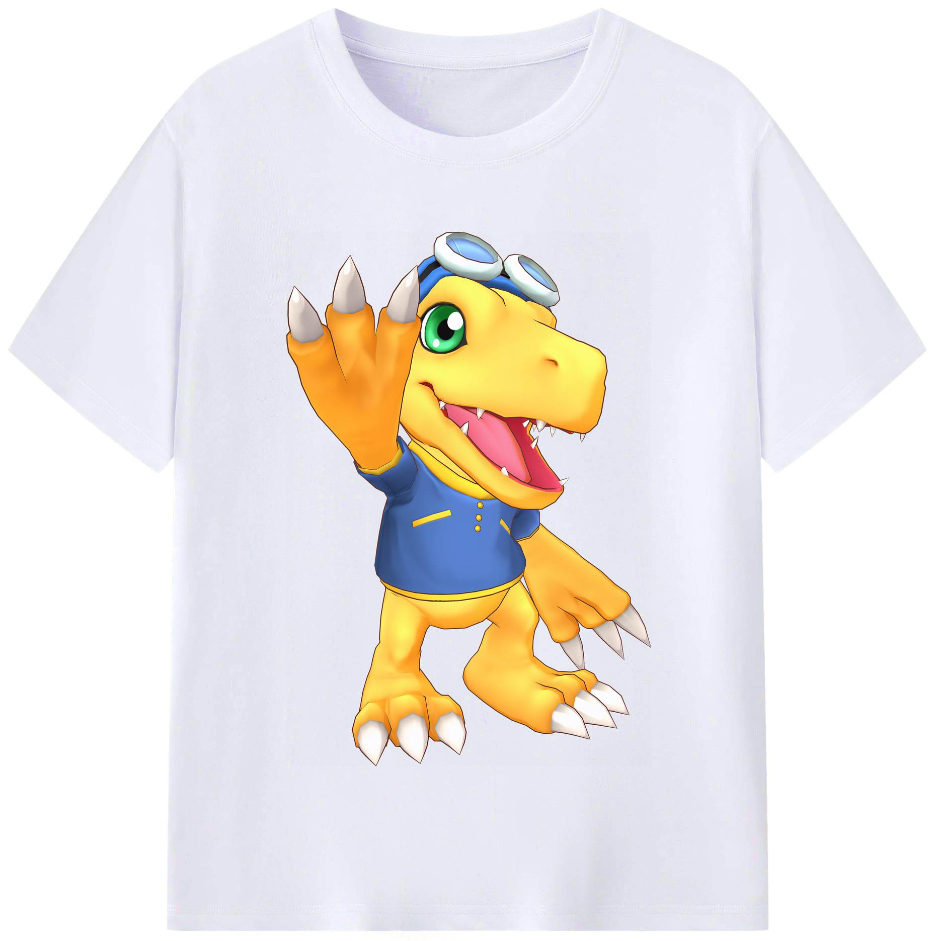 （画像用） Digimon デジタルモンスター/デジモン レディースカジュアルプリントTシャツ（綿100％）