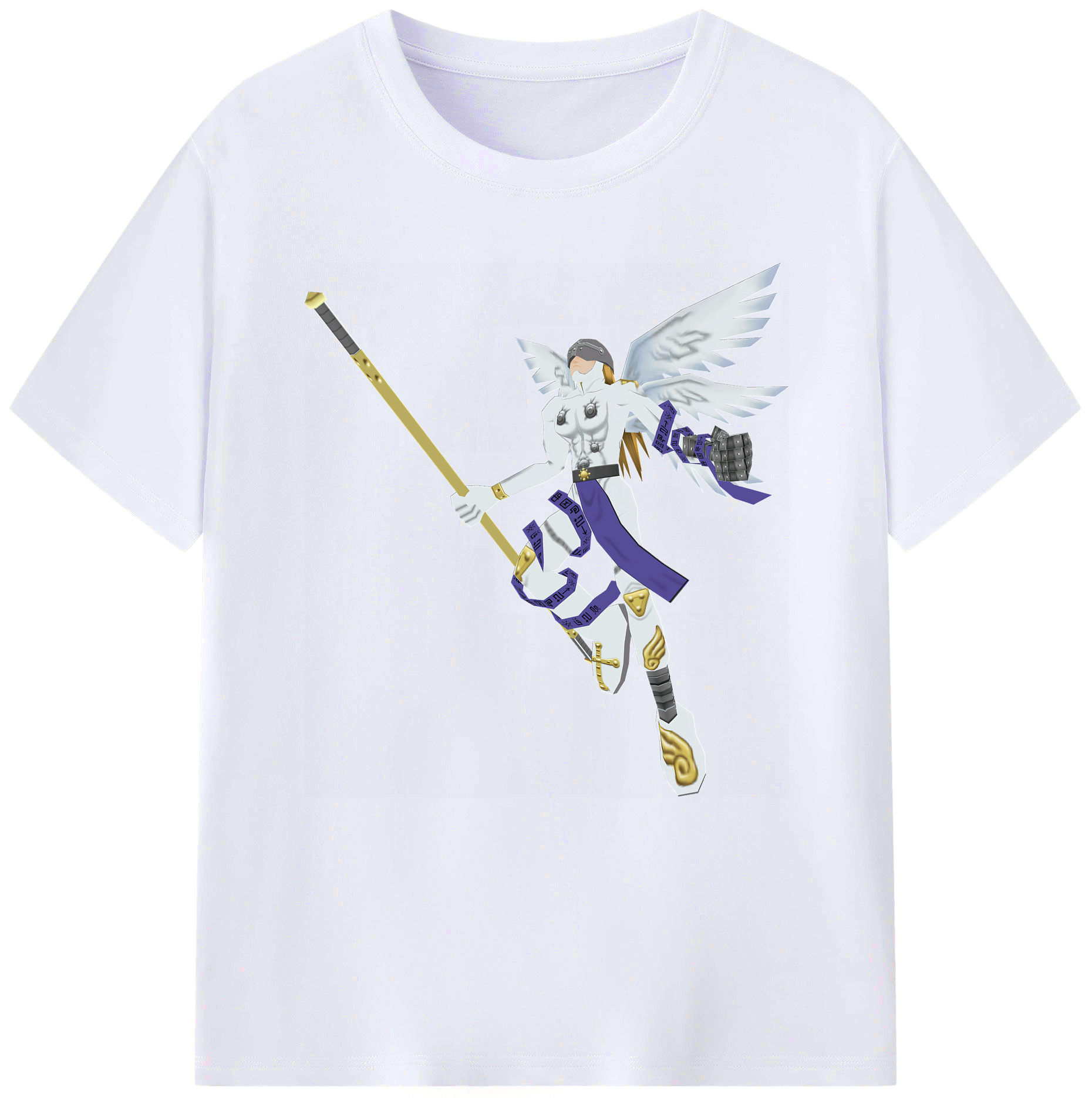 （画像用） Digimon デジタルモンスター/デジモン レディースカジュアルプリントTシャツ（綿100％）
