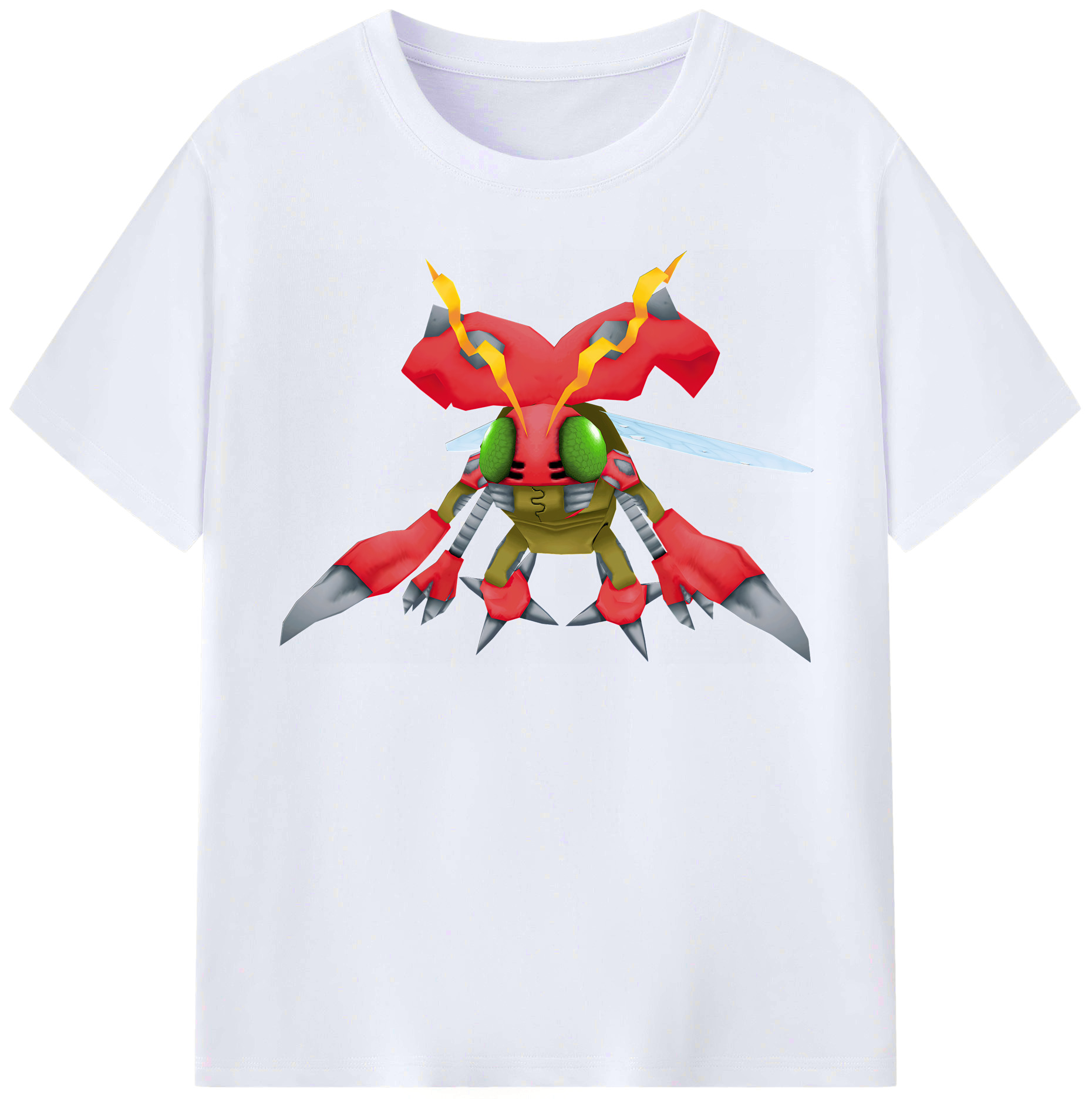 （画像用） Digimon デジタルモンスター/デジモン レディースカジュアルプリントTシャツ（綿100％）