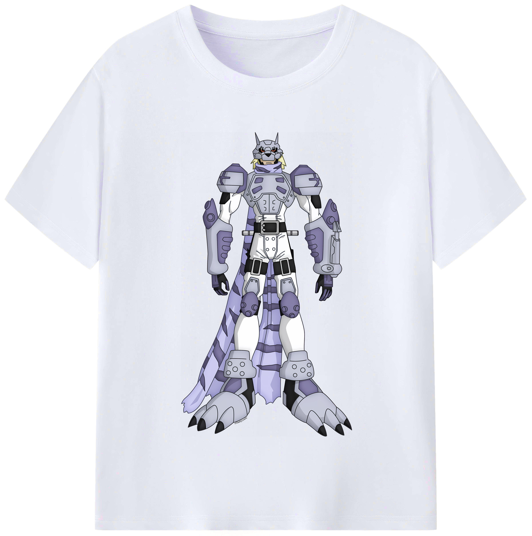 （画像用） Digimon デジタルモンスター/デジモン レディースカジュアルプリントTシャツ（綿100％）