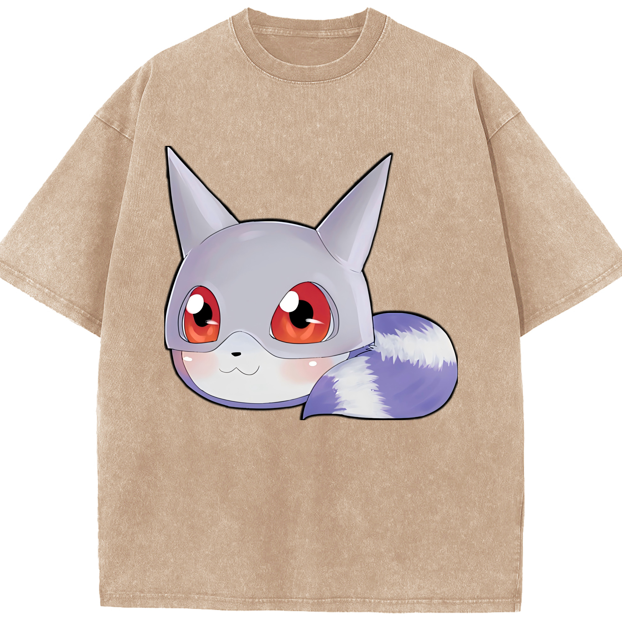 （画像用） Digimon デジタルモンスター/デジモン 綿100% ヴィンテージ風 半袖Tシャツ（フロントプリント）