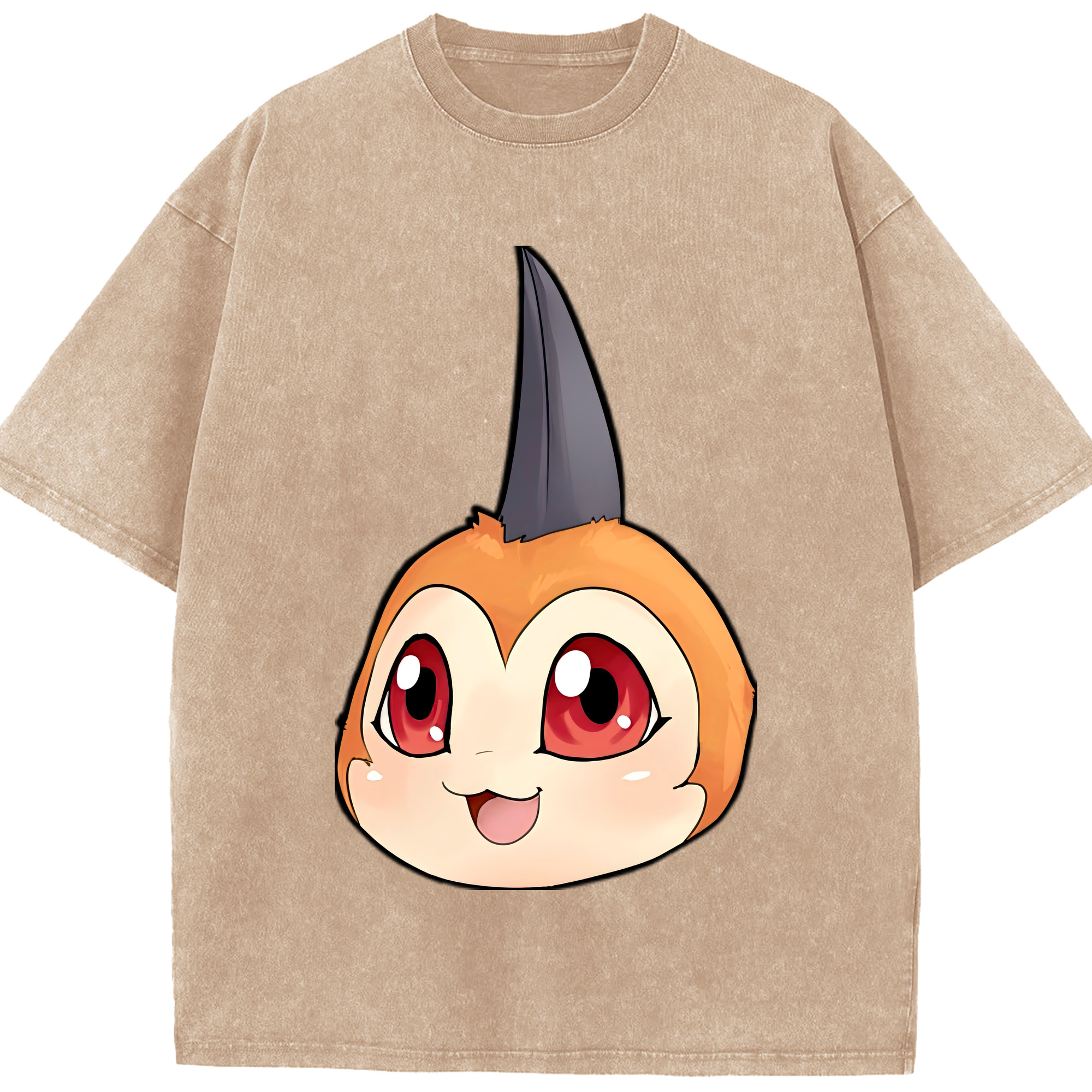 （画像用） Digimon デジタルモンスター/デジモン 綿100% ヴィンテージ風 半袖Tシャツ（フロントプリント）