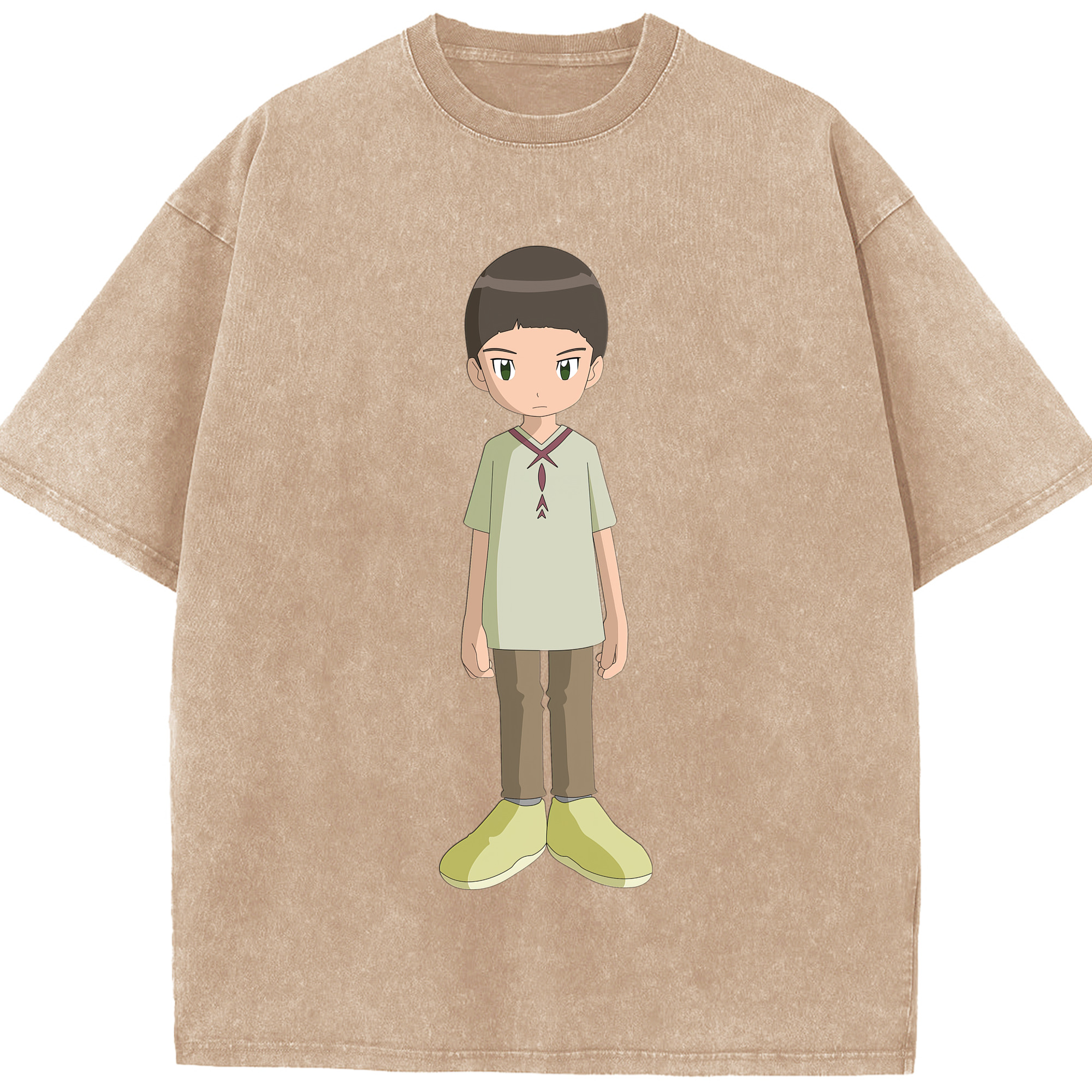 （画像用） Digimon デジタルモンスター/デジモン 綿100% ヴィンテージ風 半袖Tシャツ（フロントプリント）