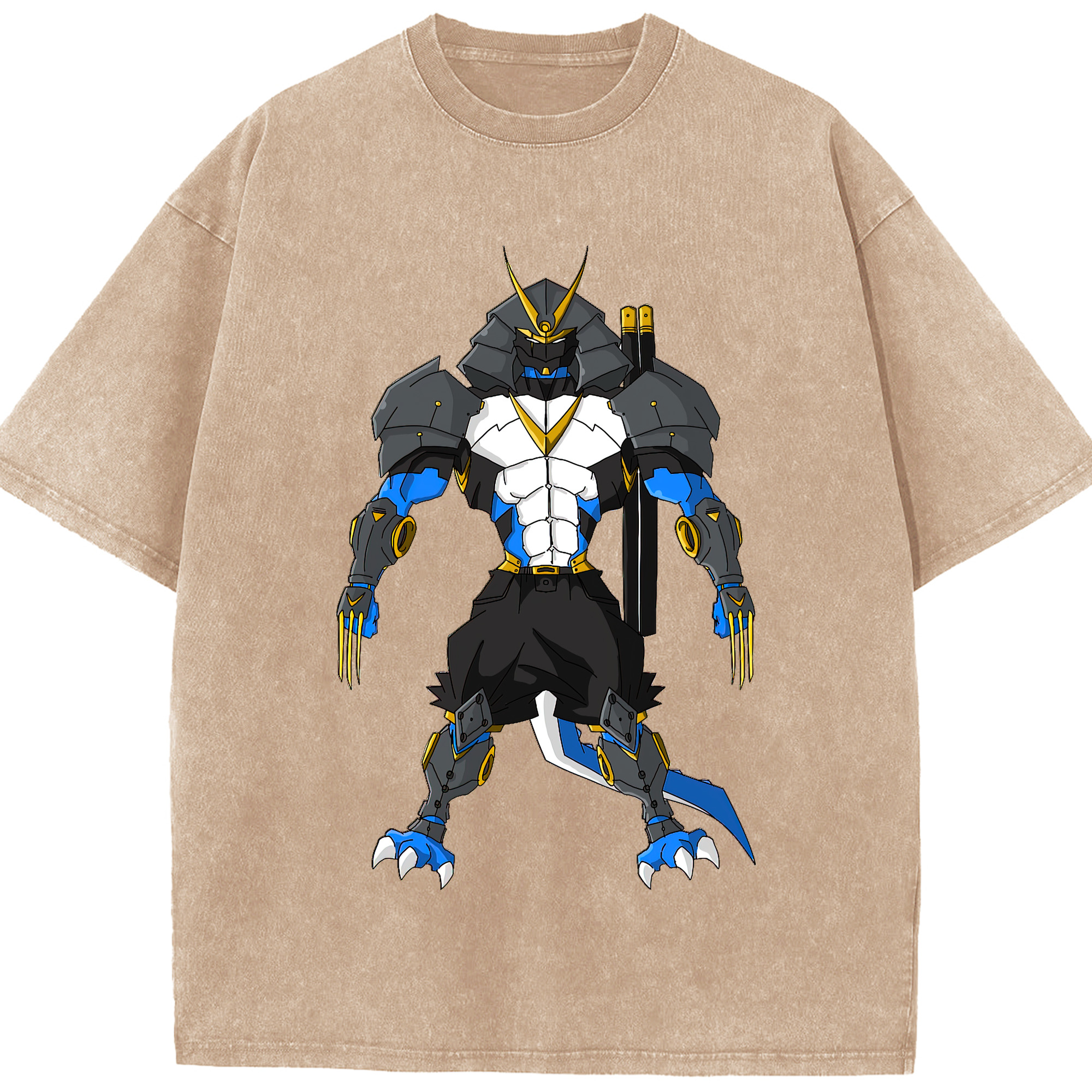 （画像用） Digimon デジタルモンスター/デジモン 綿100% ヴィンテージ風 半袖Tシャツ（フロントプリント）