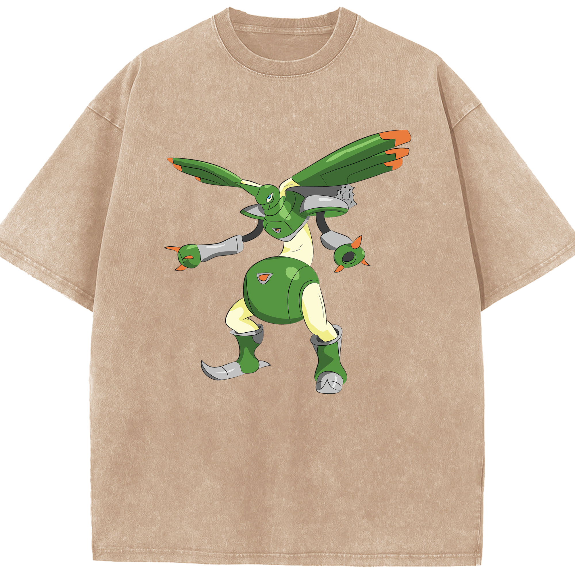 （画像用） Digimon デジタルモンスター/デジモン 綿100% ヴィンテージ風 半袖Tシャツ（フロントプリント）