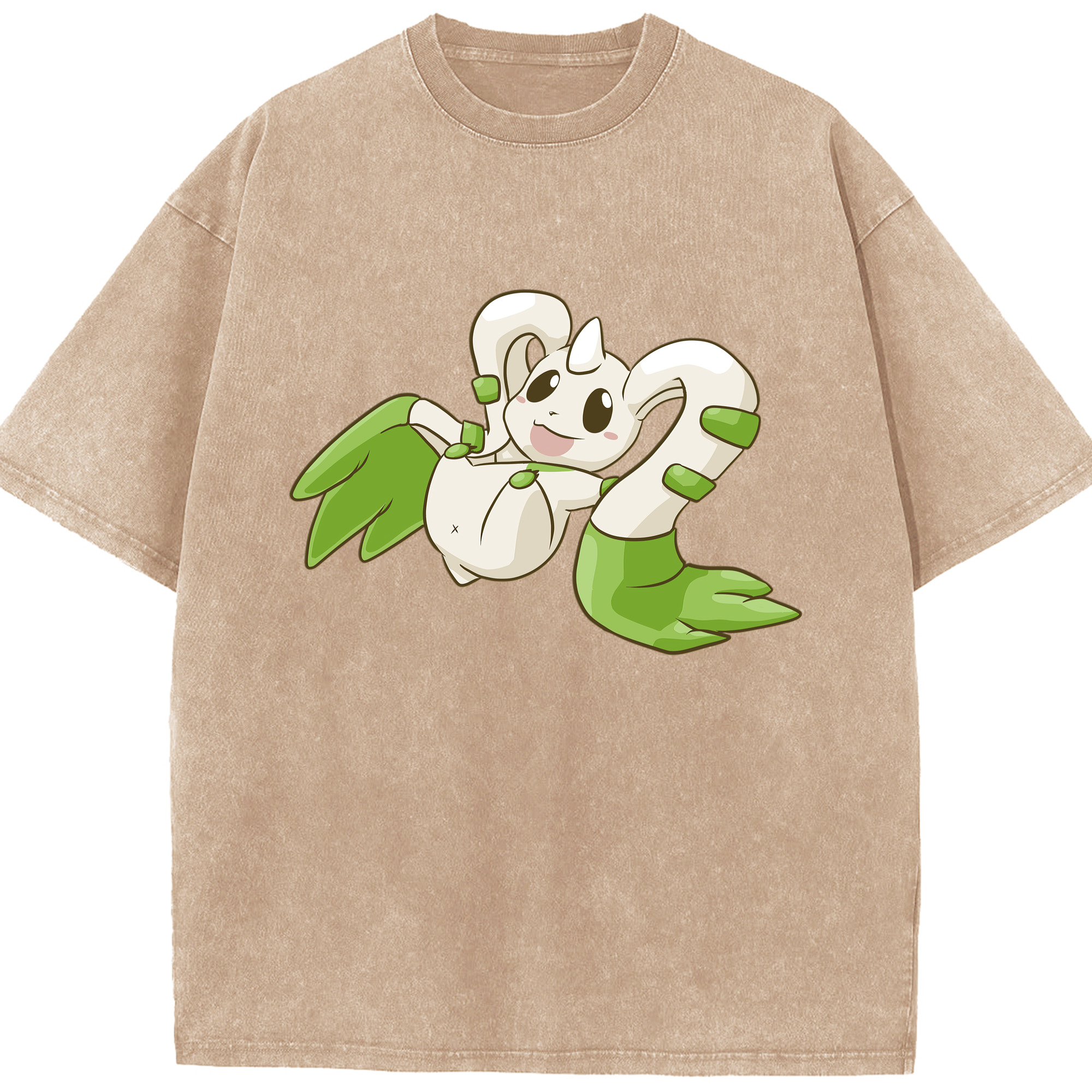 （画像用） Digimon デジタルモンスター/デジモン 綿100% ヴィンテージ風 半袖Tシャツ（フロントプリント）