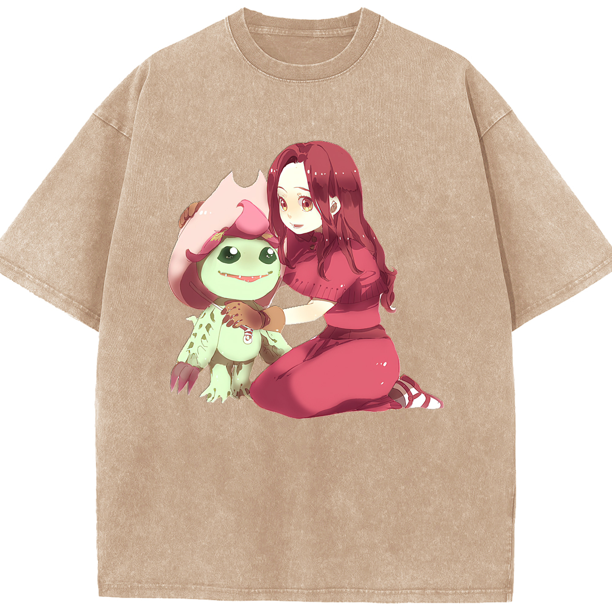 （画像用） Digimon デジタルモンスター/デジモン 綿100% ヴィンテージ風 半袖Tシャツ（フロントプリント）