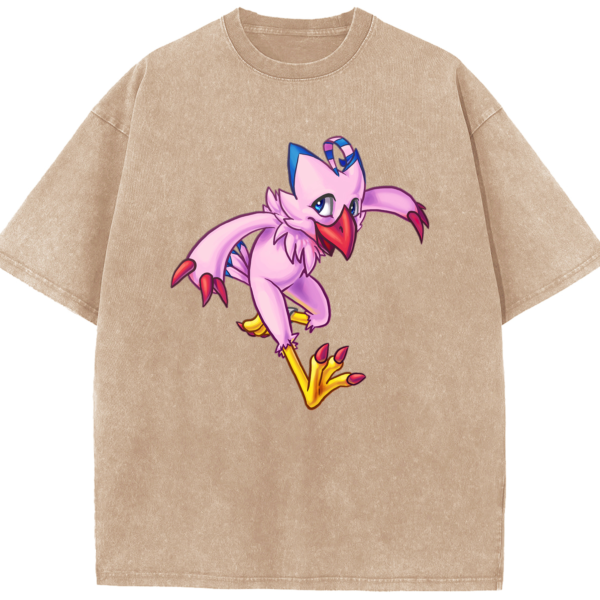 （画像用） Digimon デジタルモンスター/デジモン 綿100% ヴィンテージ風 半袖Tシャツ（フロントプリント）